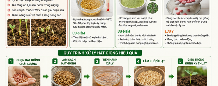 XỬ LÝ HẠT GIỐNG - GIẢI PHÁP BẢO VỆ CÂY TRỒNG