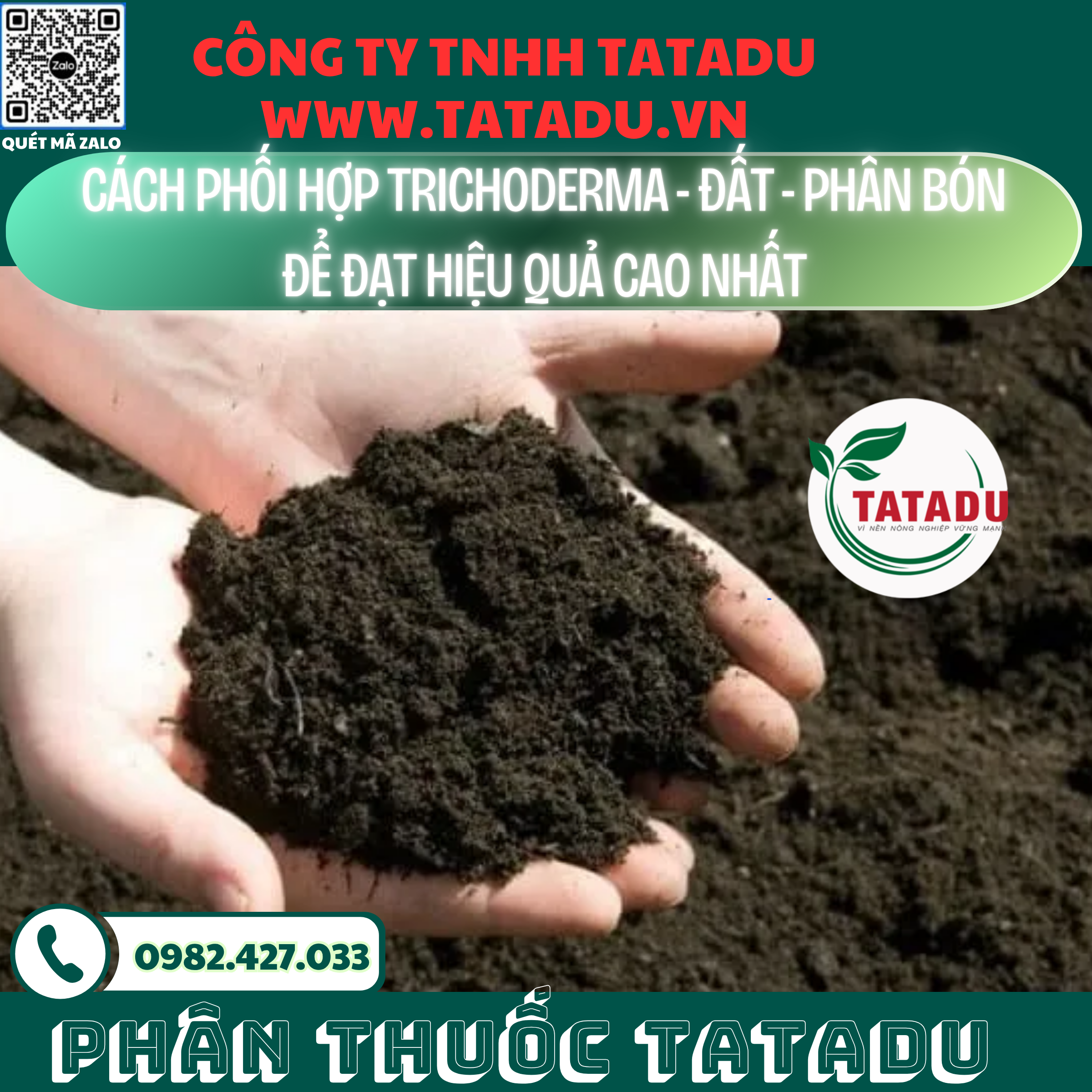 CACH PHOI HOP TRICHODERMA DAT PHAN BON DE DAT HIEU QUA CAO NHAT