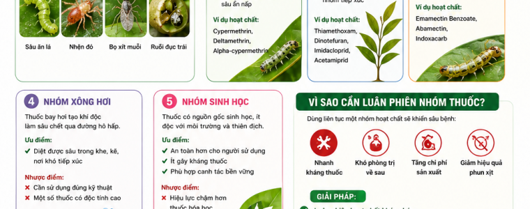 KIẾN THỨC VỀ NHÓM THUỐC TRỪ SÂU