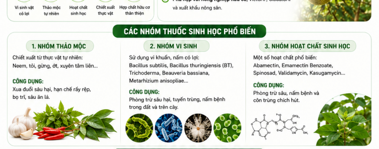 HIỂU VÀ SỬ DỤNG THUỐC BẢO VỆ THỰC VẬT THEO HƯỚNG SINH HỌC