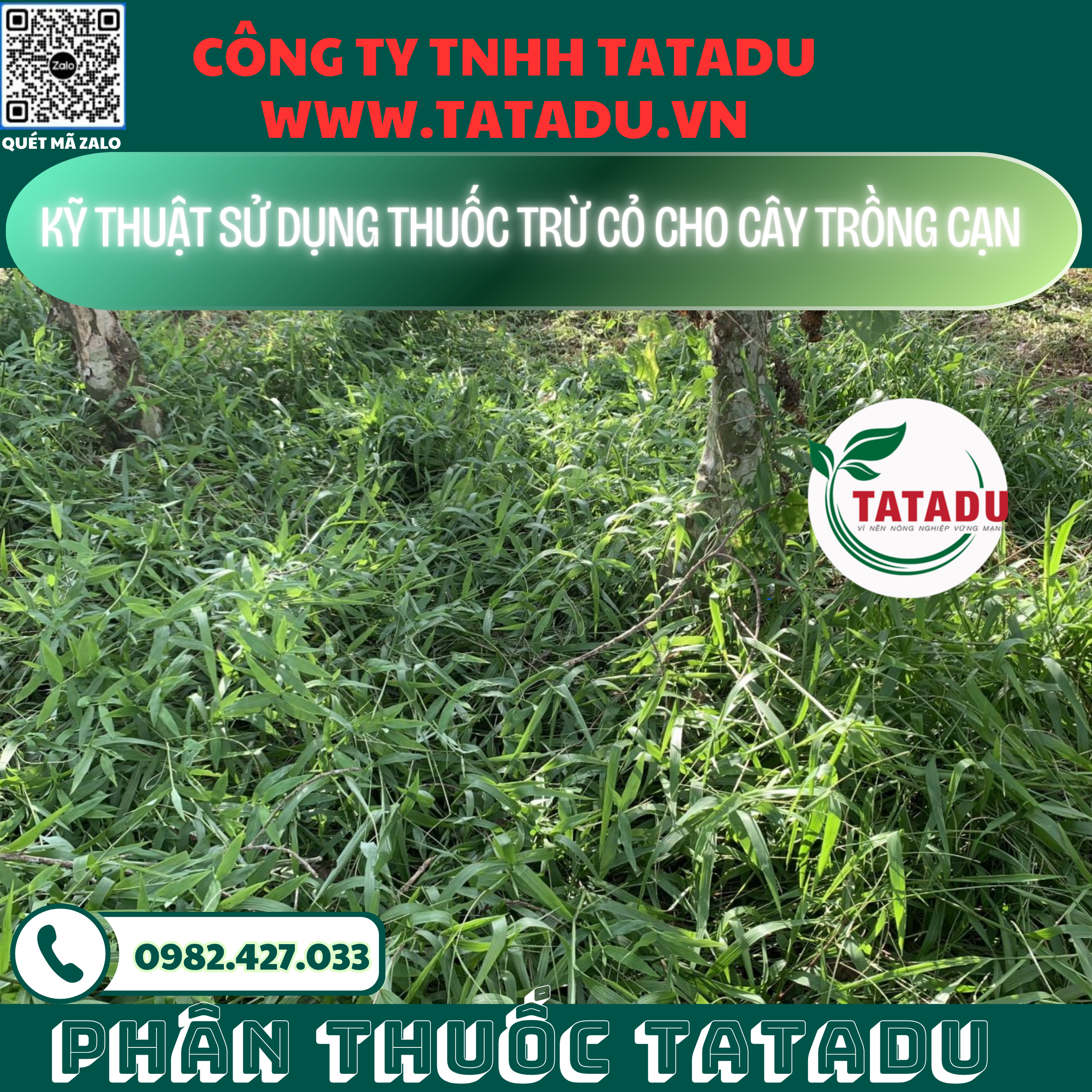KY THUAT SU DUNG THUOC TRU CO CHO CAY TRONG CAN