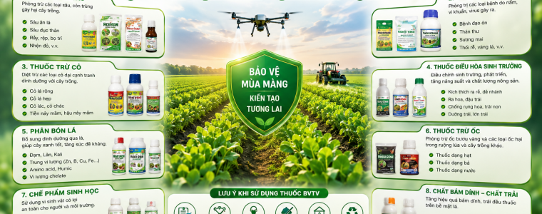 TỔNG HỢP CÁC DẠNG THUỐC BVTV TRONG NÔNG NGHIỆP