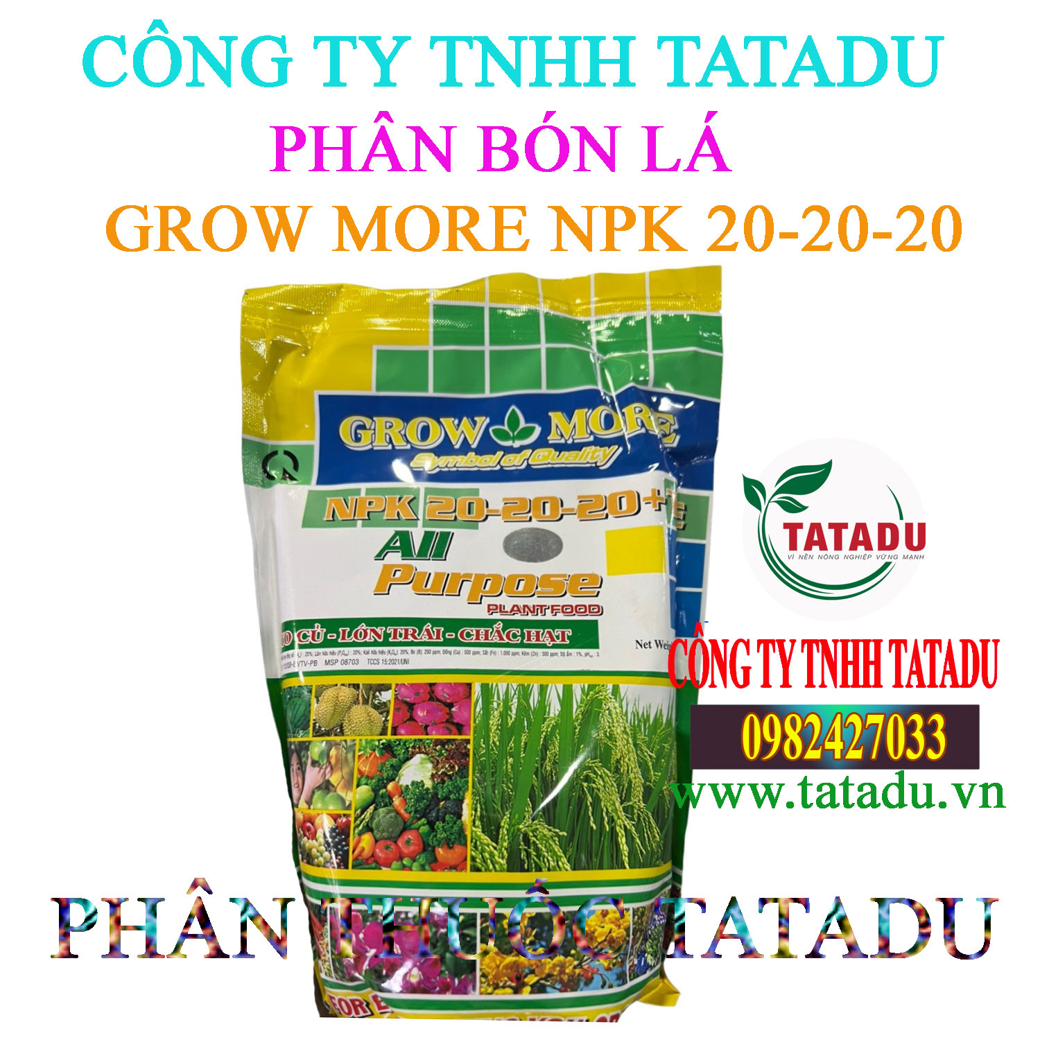 GROW MORE NPK 20 20 20 GROW MORE NPK 20 20 20