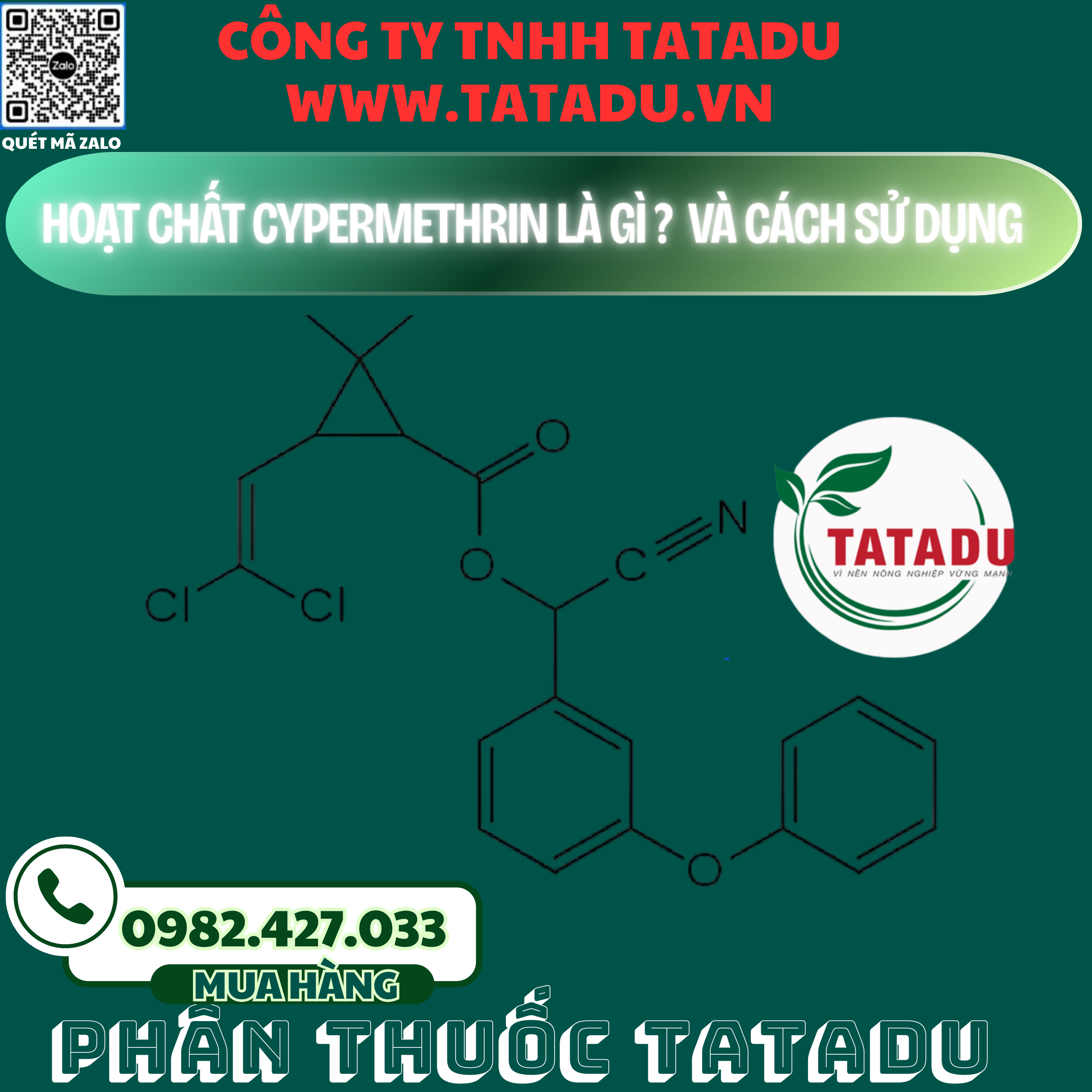HOAT CHAT CYPERMETHRIN LA GI VA CACH SU DUNG