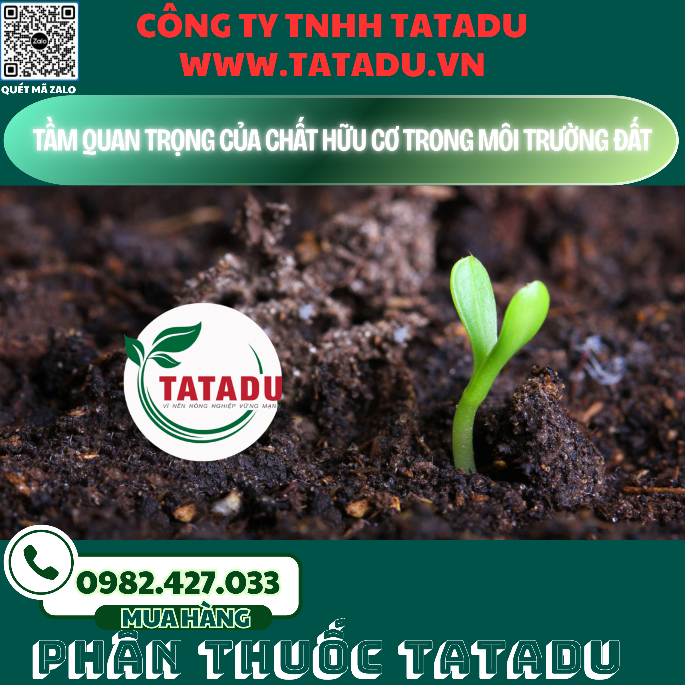 TAM QUAN TRONG CUA CHAT HUU CO TRONG MOI TRUONG DAT