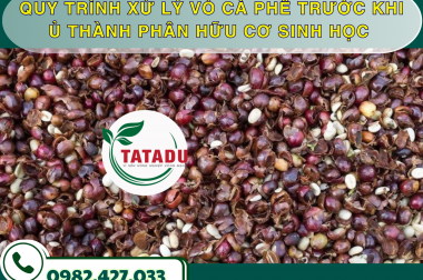 QUY TRÌNH XỬ LÝ VỎ CÀ PHÊ TRƯỚC KHI Ủ THÀNH PHÂN HỮU CƠ SINH HỌC – CÔNG TY TNHH TATADU
