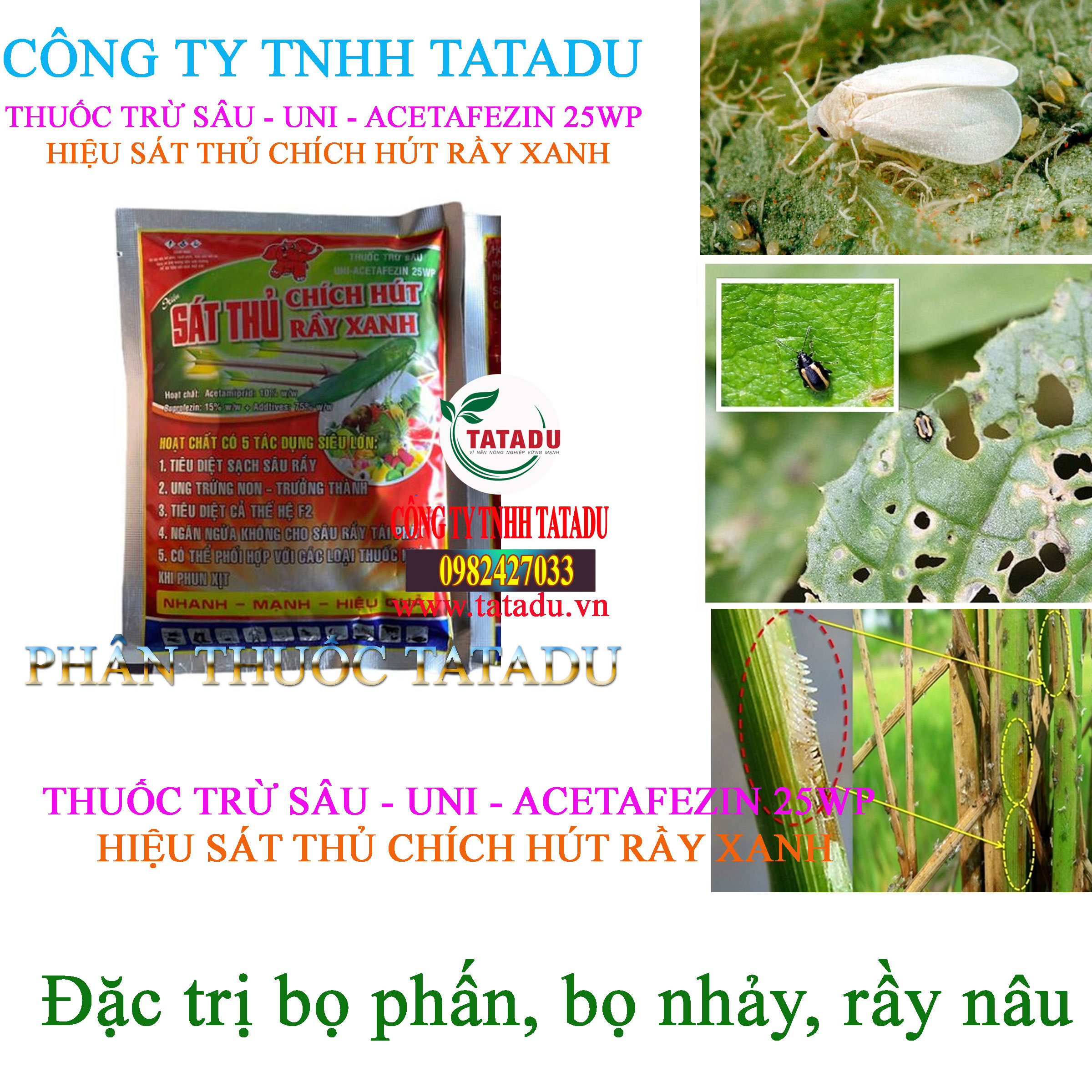 UNI ACETAFEZIN 25WP tru bo phan UNI ACETAFEZIN 25WP tru bo phan
