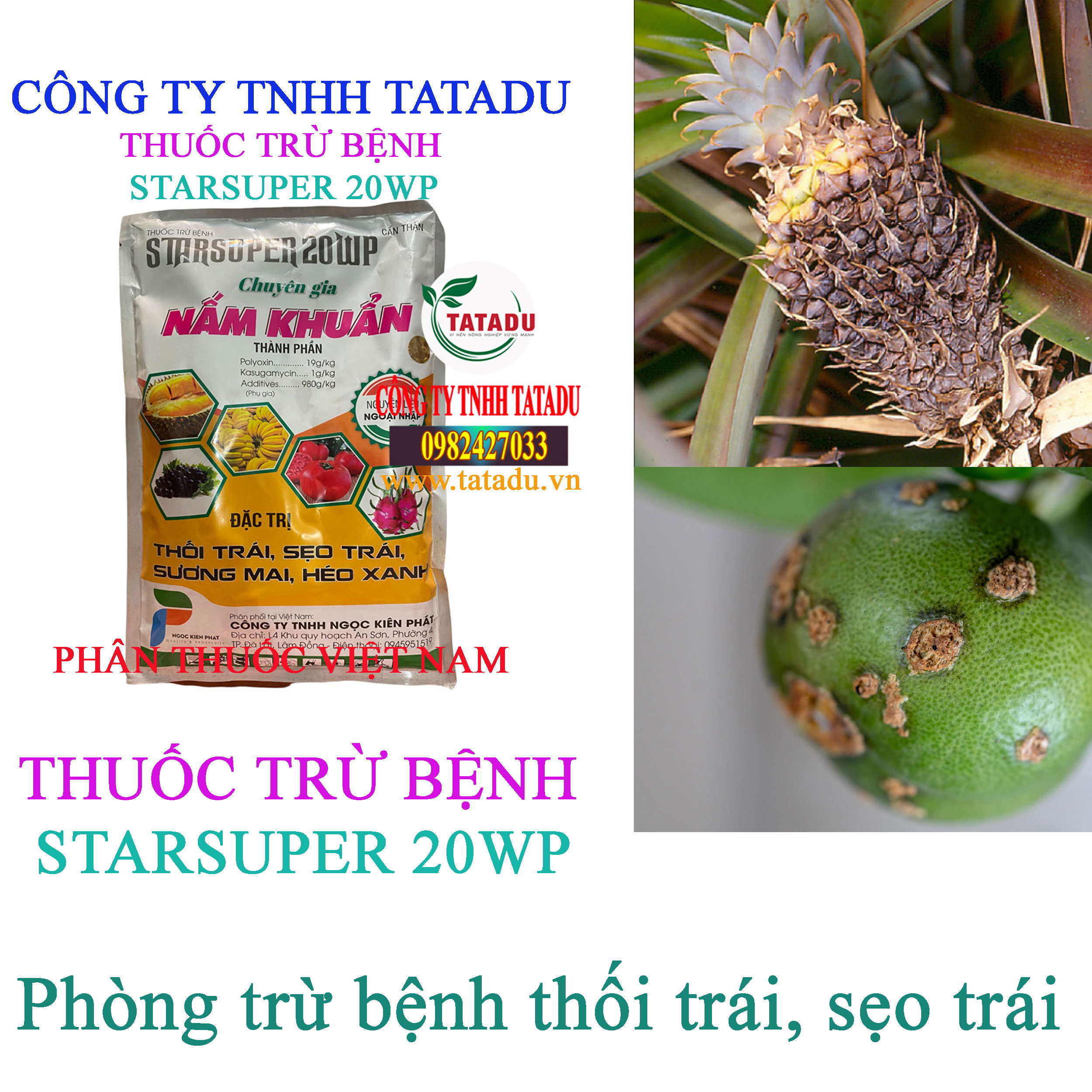 STARSUPER 20WP thoi trai STARSUPER 20WP thoi trai