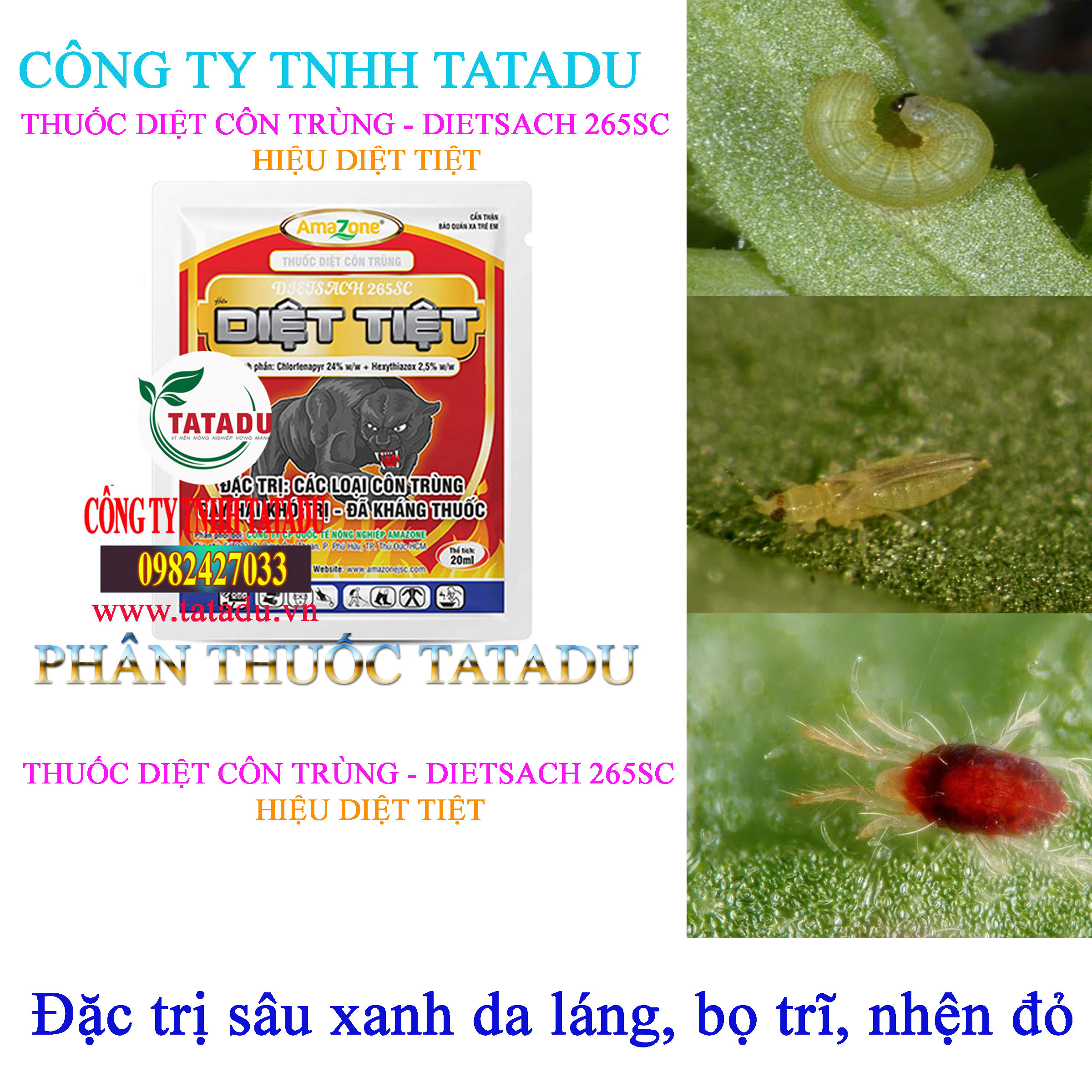 DIETSACH 265SC GOI TRU NHEN DO DIETSACH 265SC GOI TRU NHEN DO