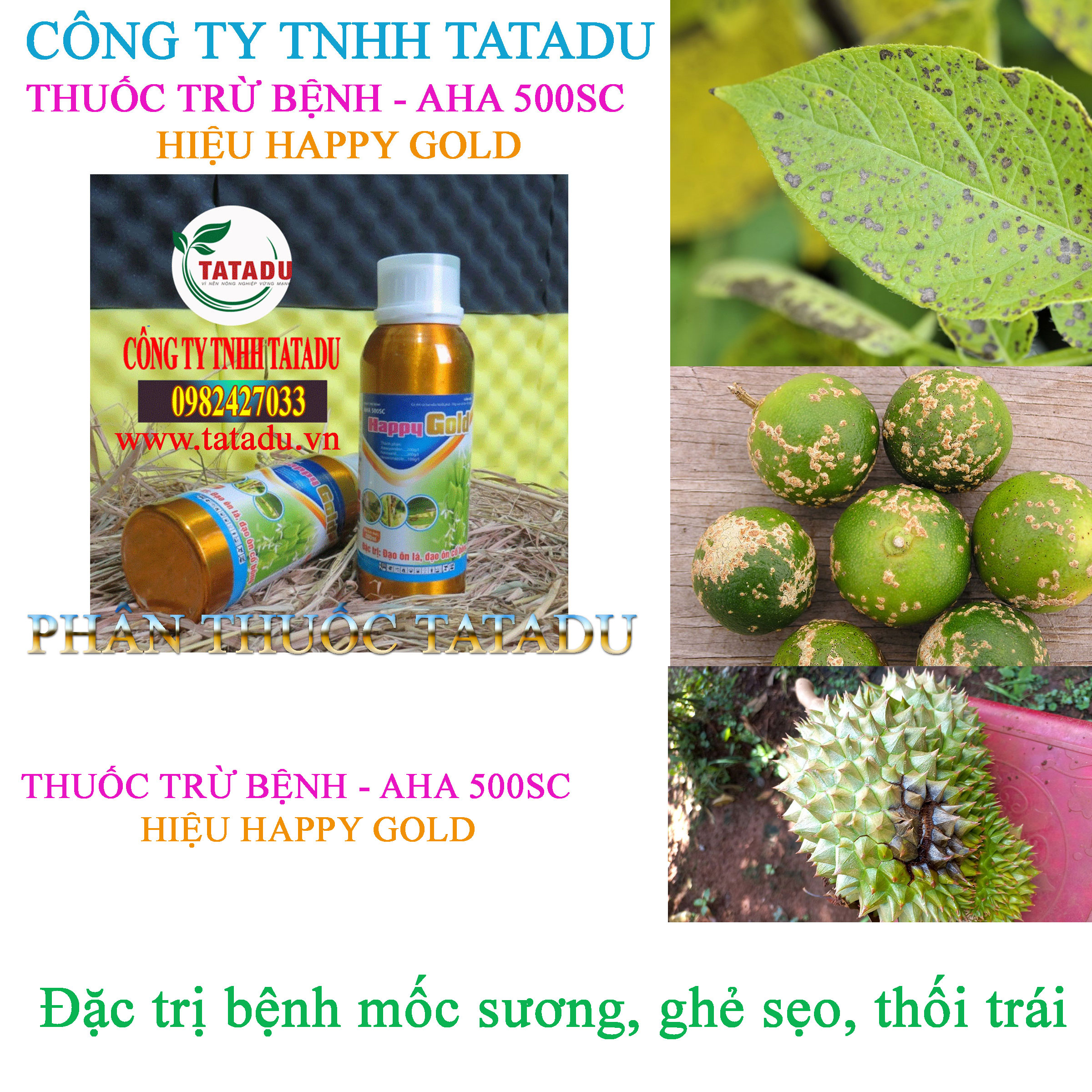 AHA 500SC HAPPY GOLD tru benh moc suong AHA 500SC HAPPY GOLD tru benh moc suong