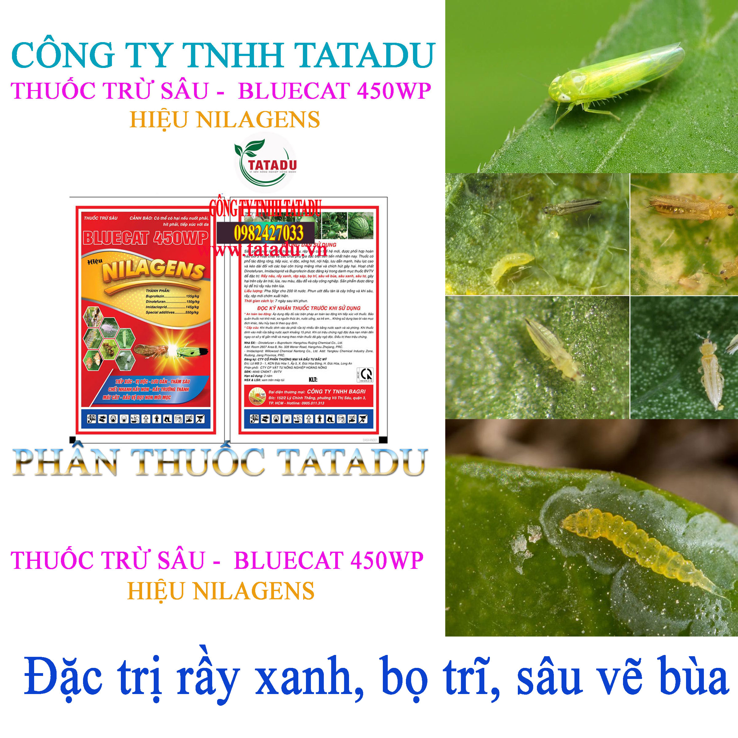 BLUECAT 450WP tru ray xanh BLUECAT 450WP tru ray xanh