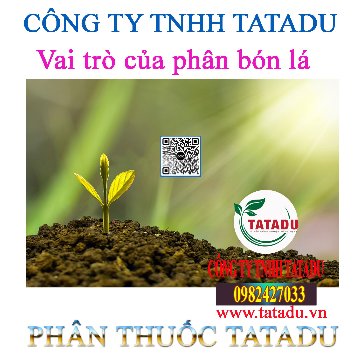 Vai tro cua phan bon la