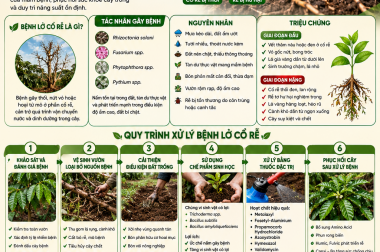 QUY TRÌNH XỬ LÝ BỆNH LỞ CỔ RỄ TRÊN CÂY CÀ PHÊ