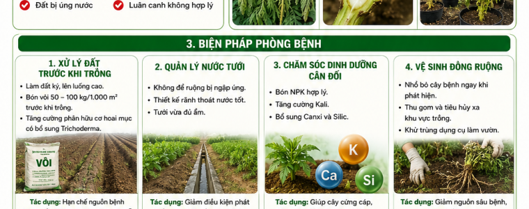 BỆNH HÉO XANH TRÊN CÂY HOA VẠN THỌ VÀ CÁCH ĐẶC TRỊ