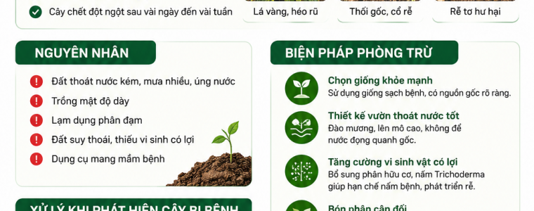 BIỆN PHÁP PHÒNG TRỪ BỆNH CHẾT NHANH TRÊN CÂY HỒ TIÊU