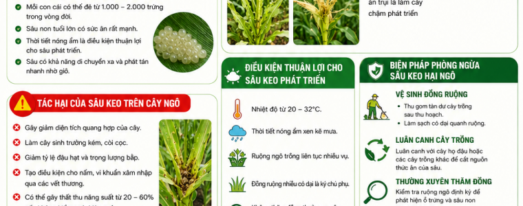 SÂU KEO HẠI NGÔ VÀ BIỆN PHÁP ĐẶC TRỊ
