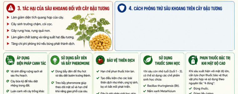 CÁCH TRỊ SÂU KHOANG TRÊN CÂY ĐẬU TƯƠNG