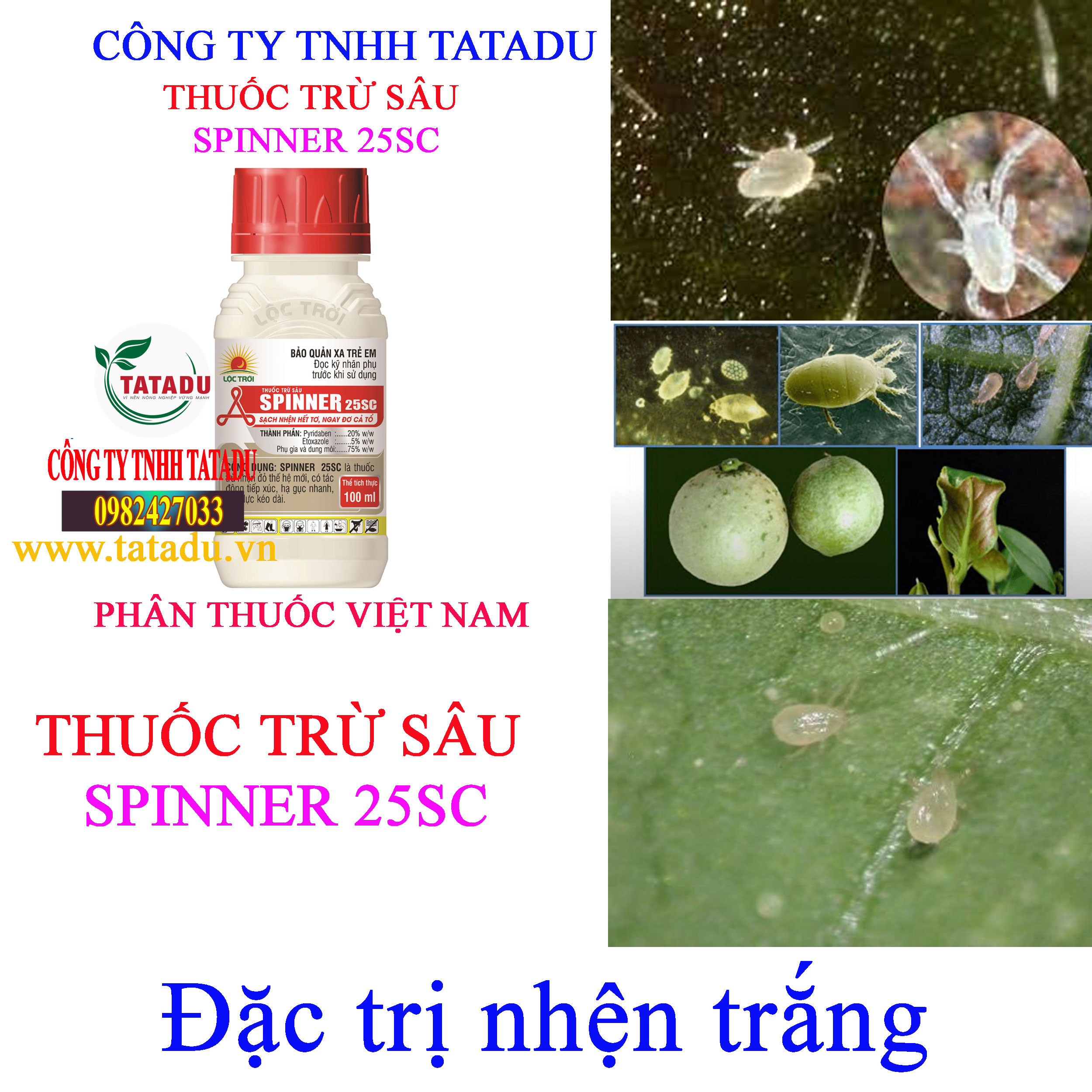 SPINNER 25SC nhen trang SPINNER 25SC nhen trang