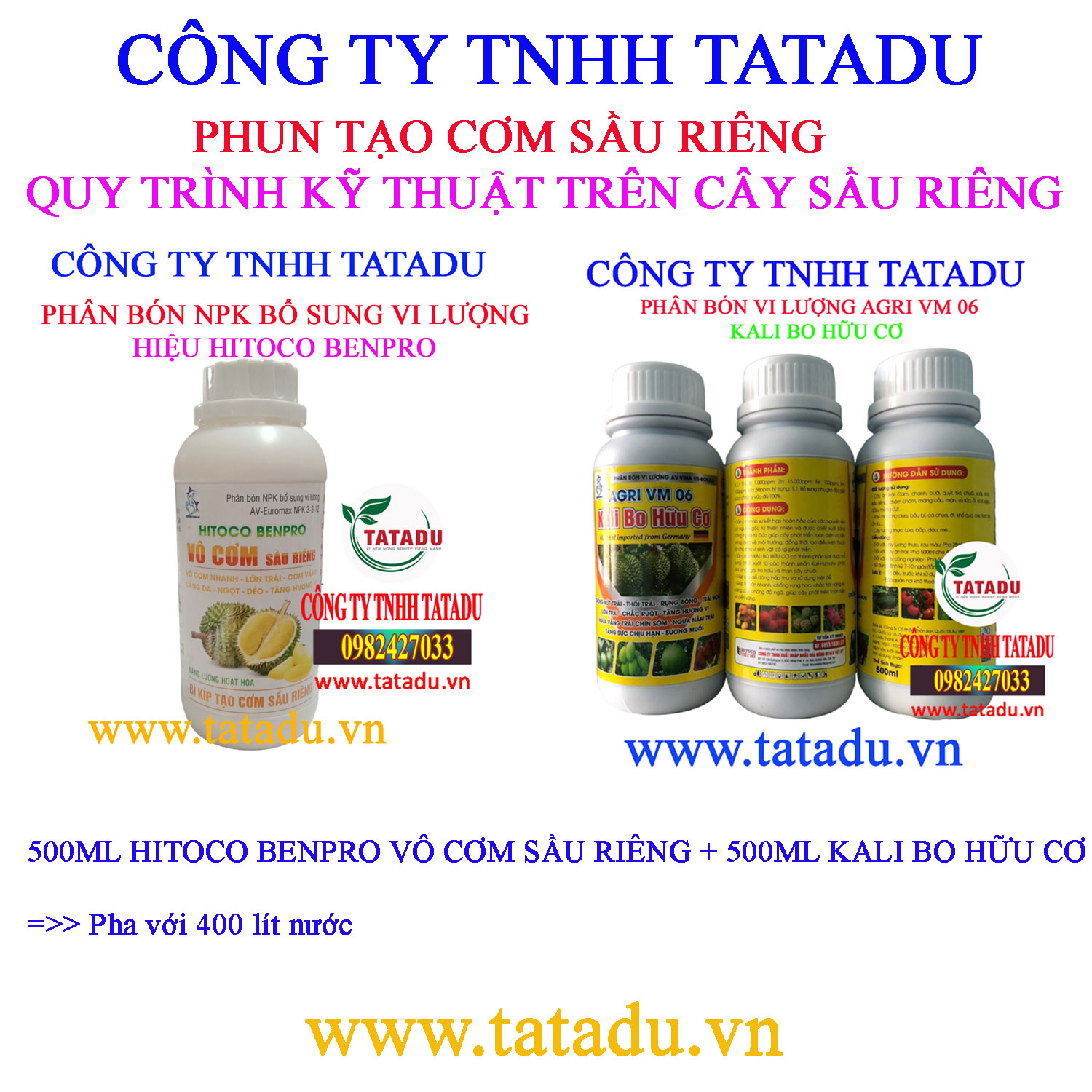 PHUN TAO COM SAU RIENG HITOCO