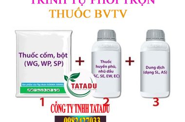 TRÌNH TỰ PHỐI TRỘN THUỐC BVTV ĐÚNG CÁCH, KHOA HỌC