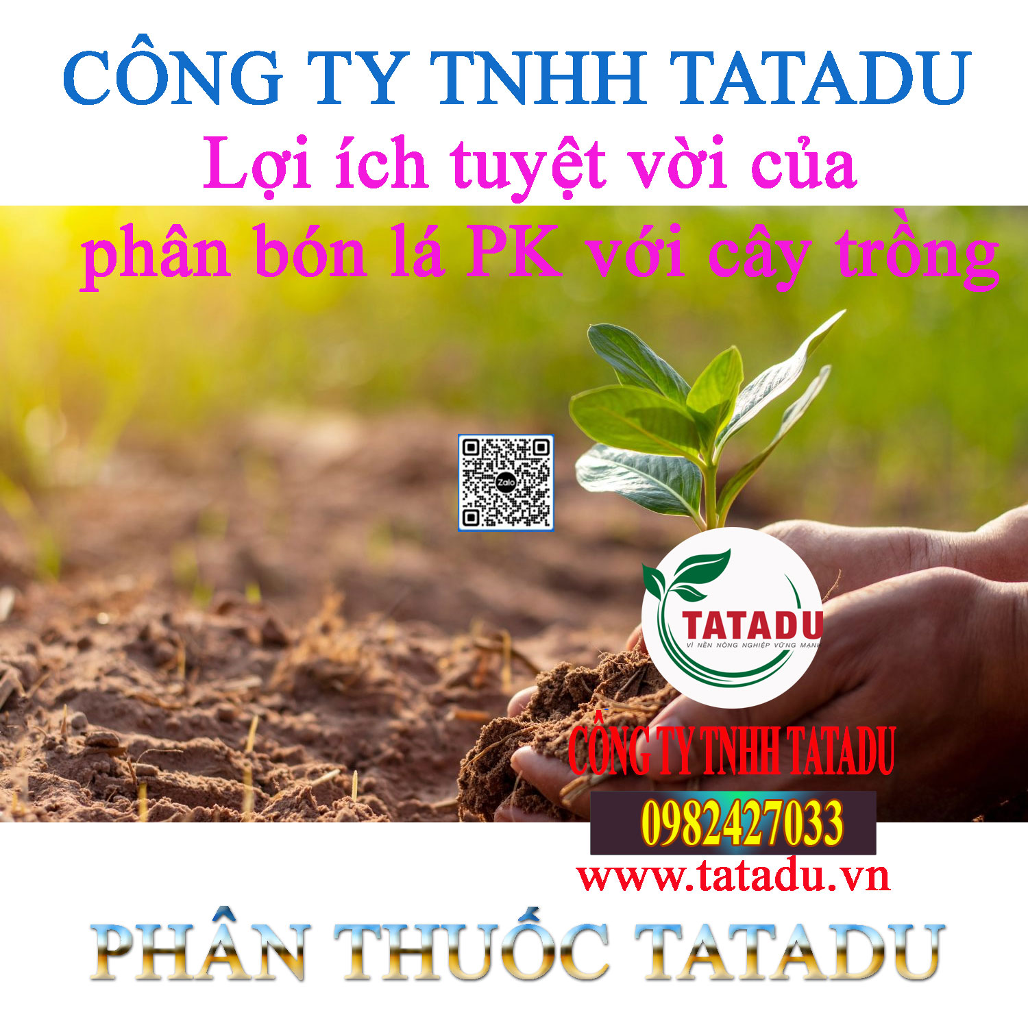 Loi ich tuyet voi cua phan bon la PK voi cay trong