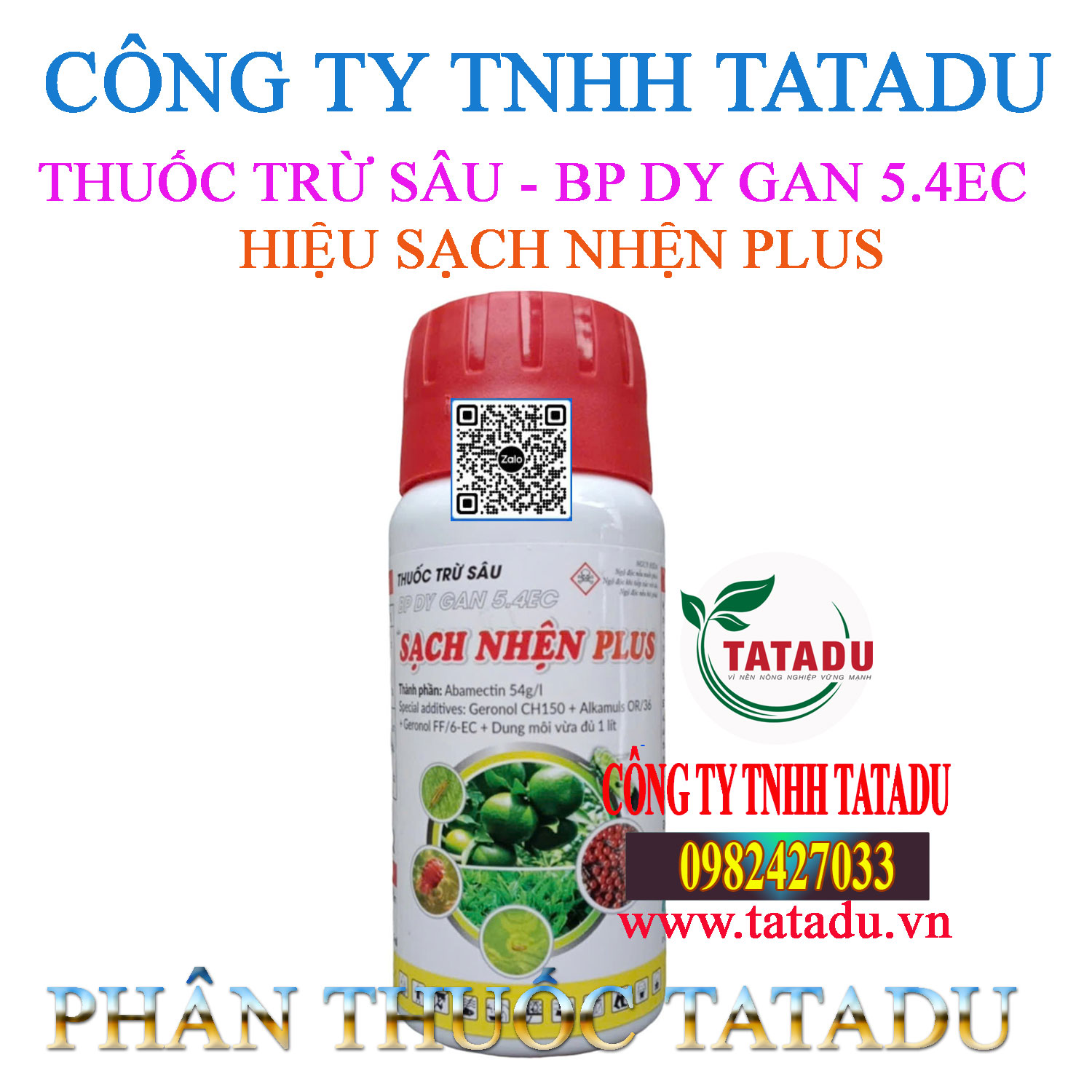 BP DY GAN 5.4EC – HIỆU SẠCH NHỆN PLUS