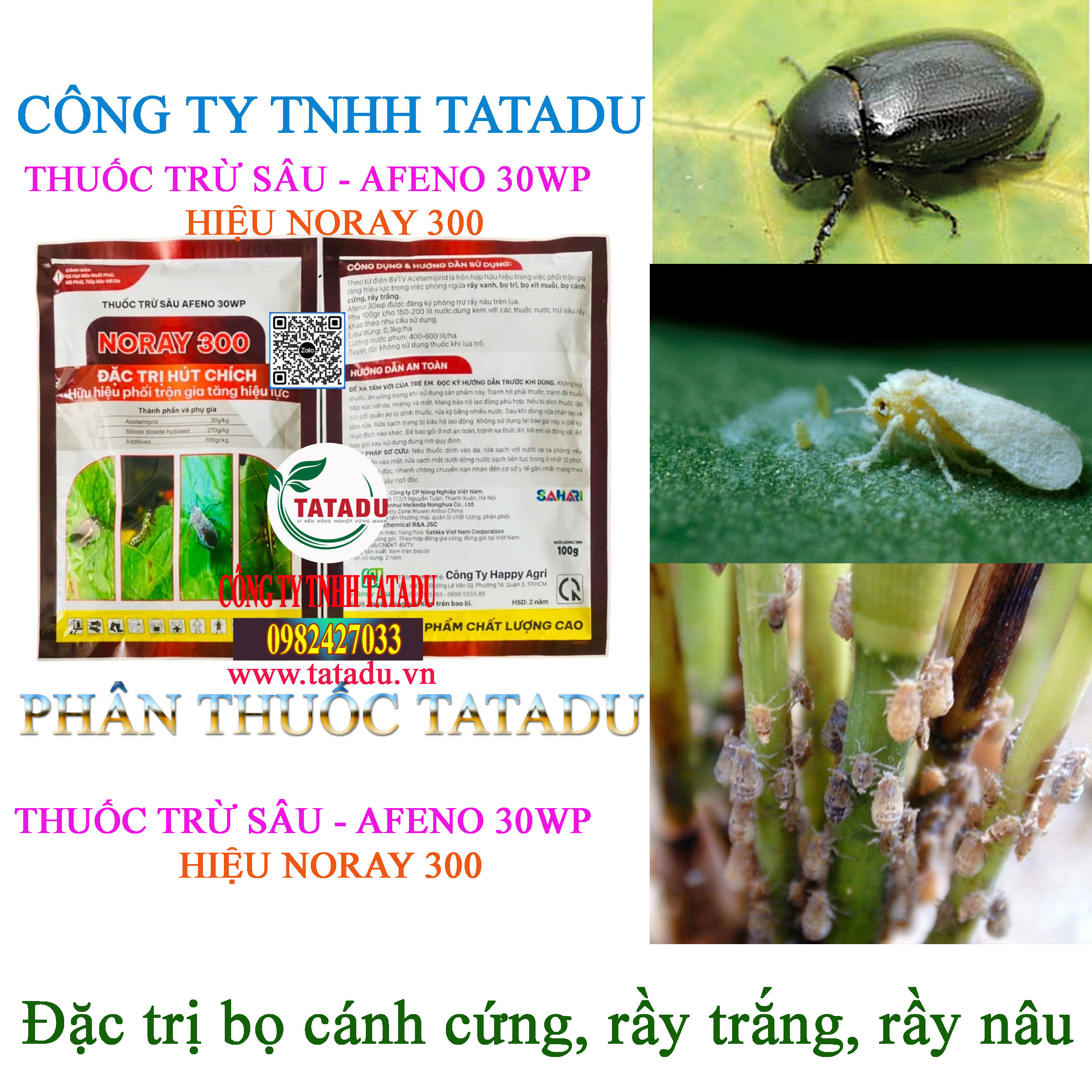 NORAY 300 DAC TRI RAY TRANG - THUỐC TRỪ SÂU AFENO 30WP NORAY 300 DAC TRI RAY TRANG - THUỐC TRỪ SÂU AFENO 30WP