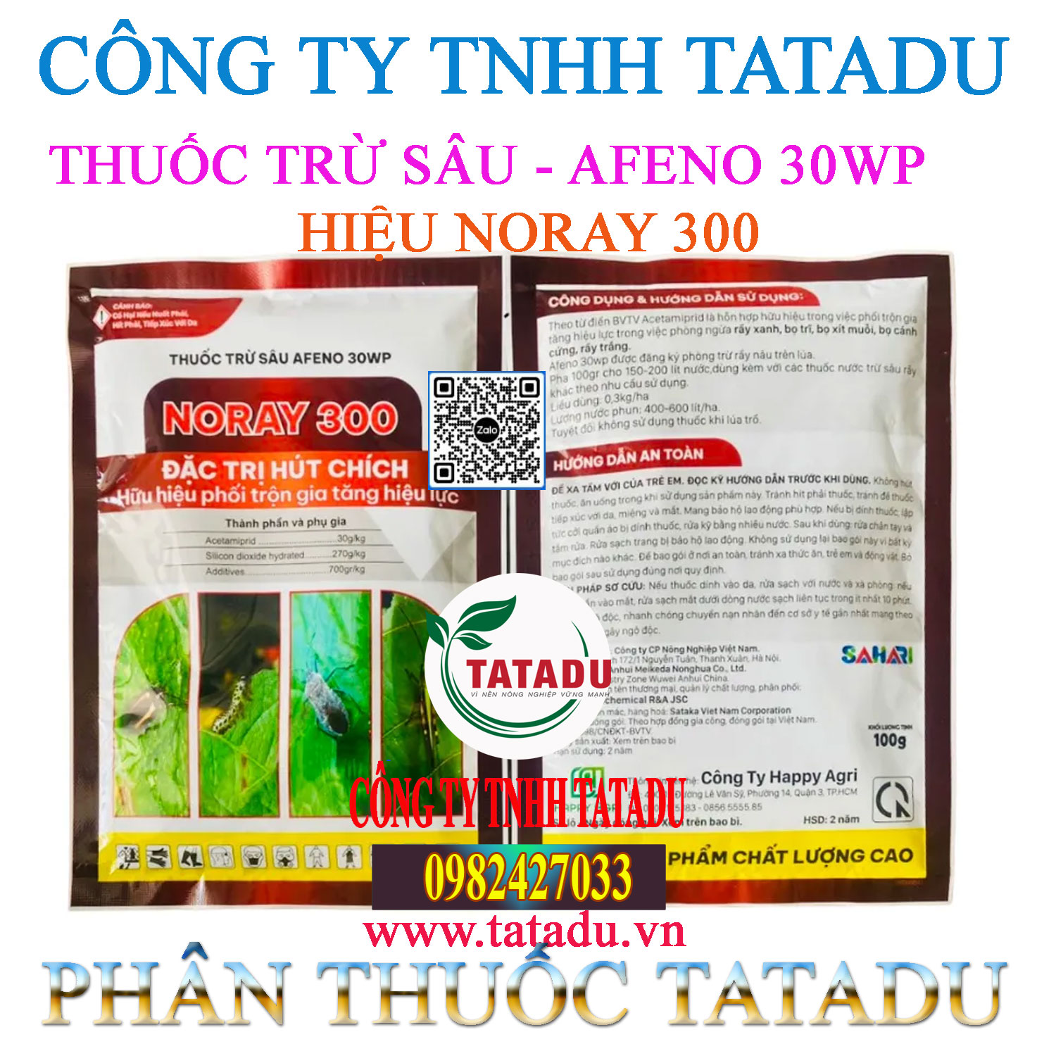 NORAY 300 - THUỐC TRỪ SÂU AFENO 30WP NORAY 300 - THUỐC TRỪ SÂU AFENO 30WP