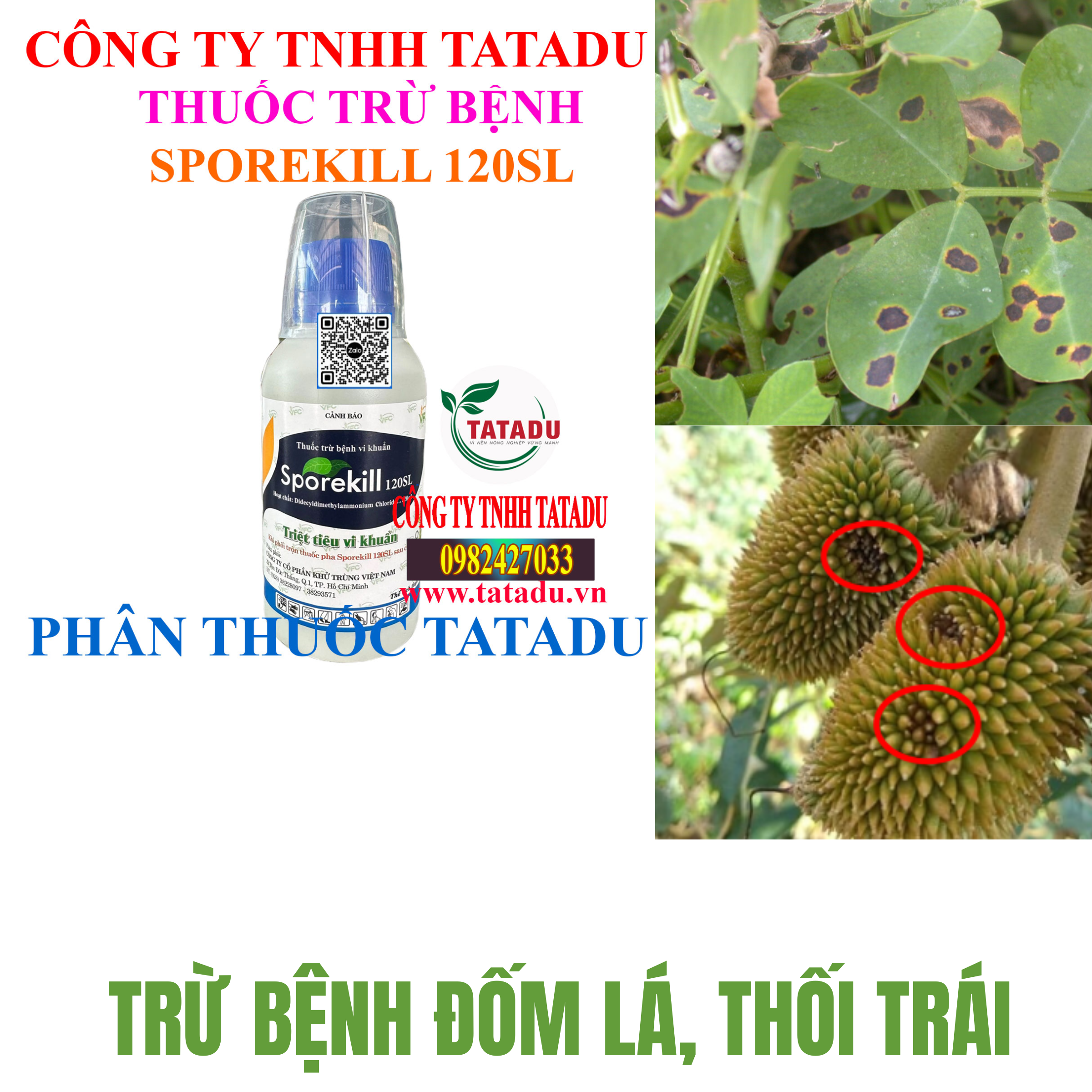 SPOREKILL 120SL DAC TRI BENH DOM LA THOI TRAI SPOREKILL 120SL DAC TRI BENH DOM LA THOI TRAI