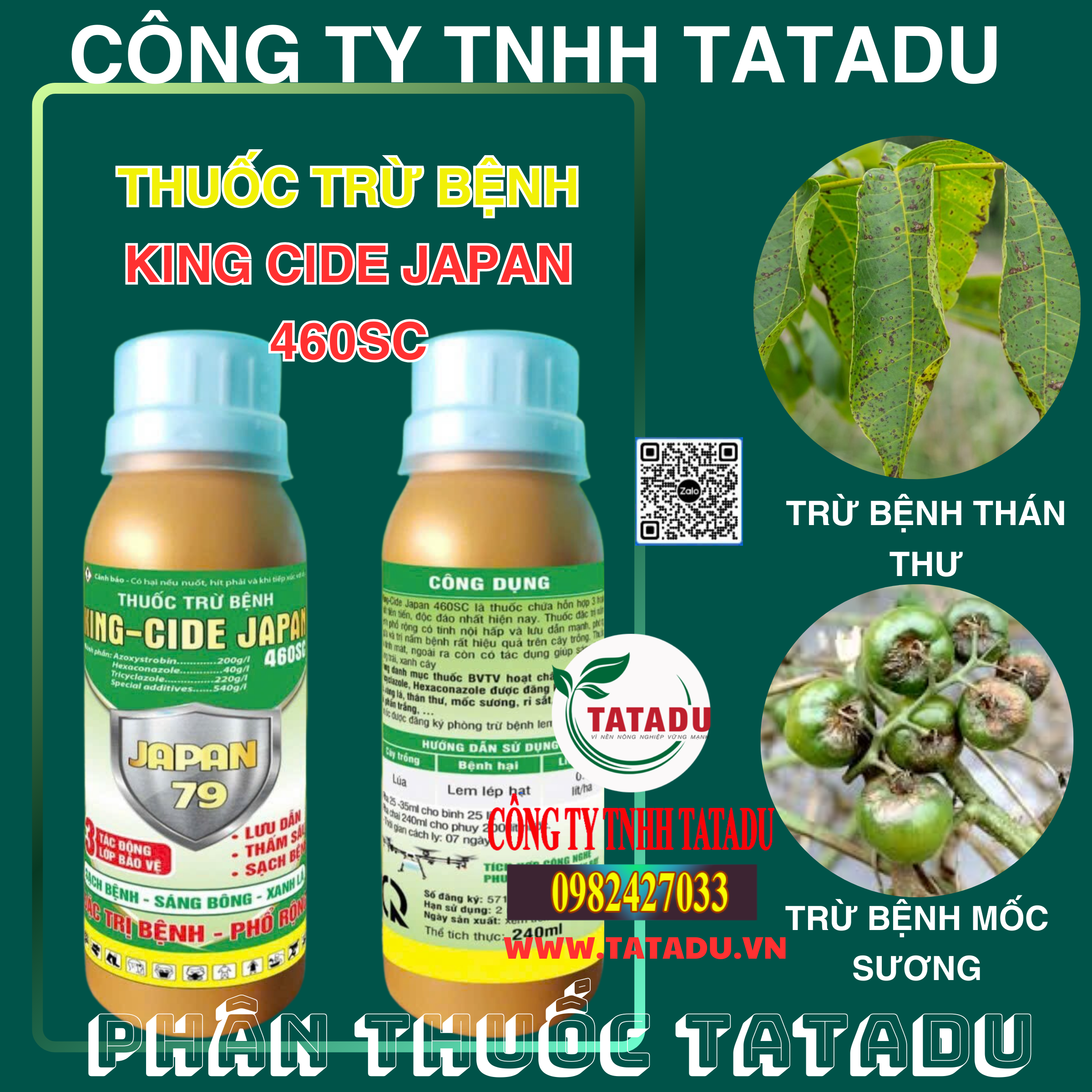 KING CIDE JAPAN 460SC TRU BENH THAN THU MOC SUONG KING CIDE JAPAN 460SC TRU BENH THAN THU MOC SUONG