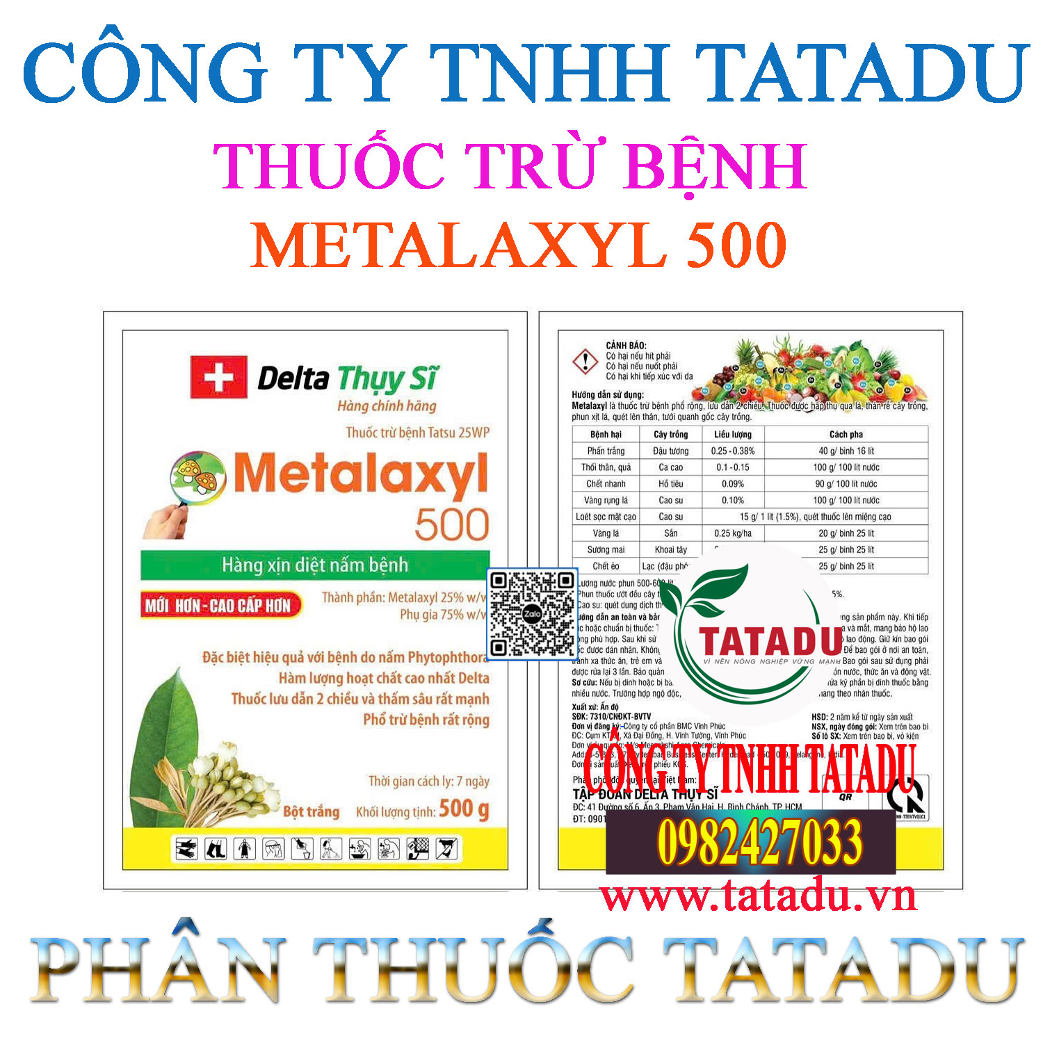 METALAXYL 500 DELTA THUY SY
