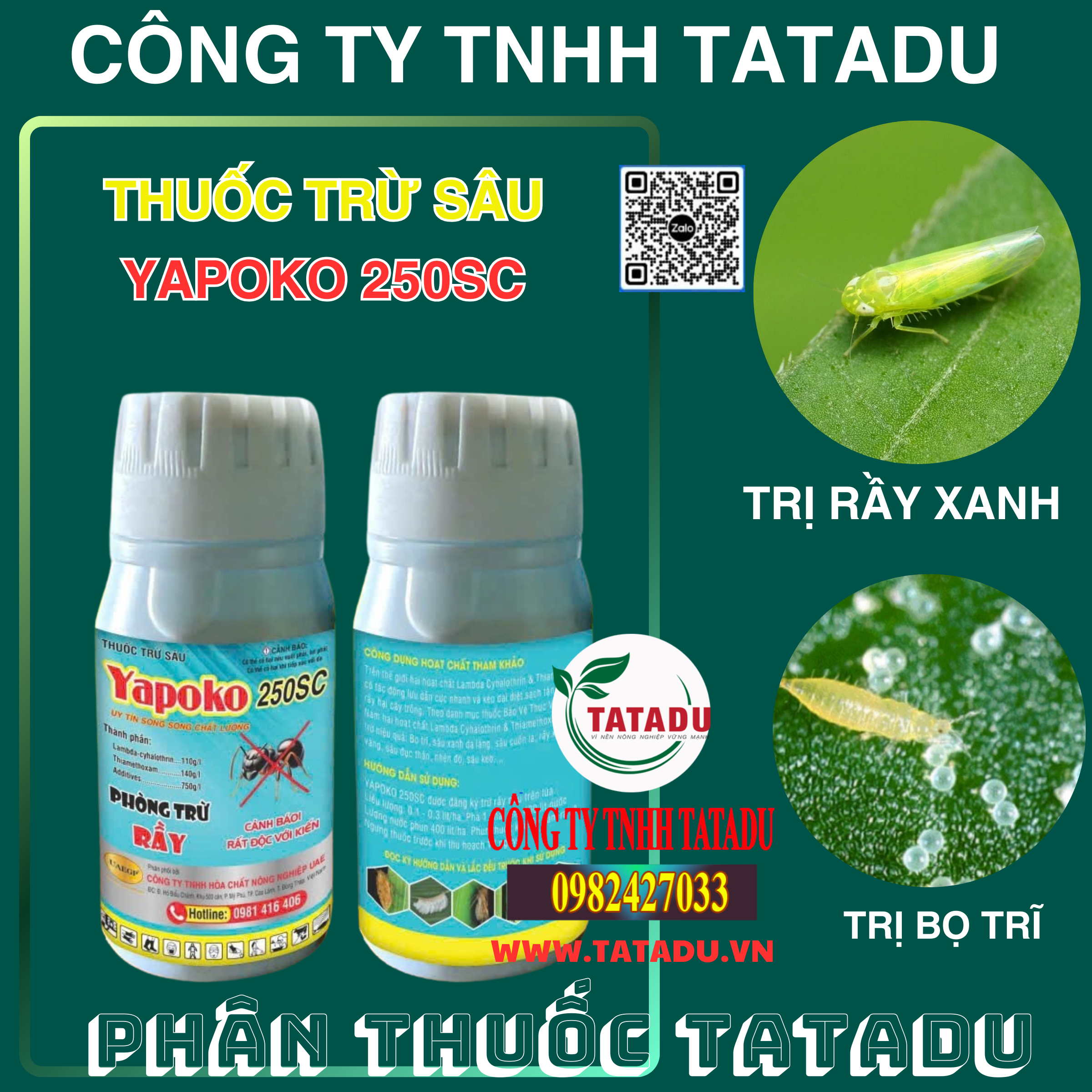 YAPOKO 250SC UAE DAC TRI RAY XANH BO TRI YAPOKO 250SC UAE DAC TRI RAY XANH BO TRI