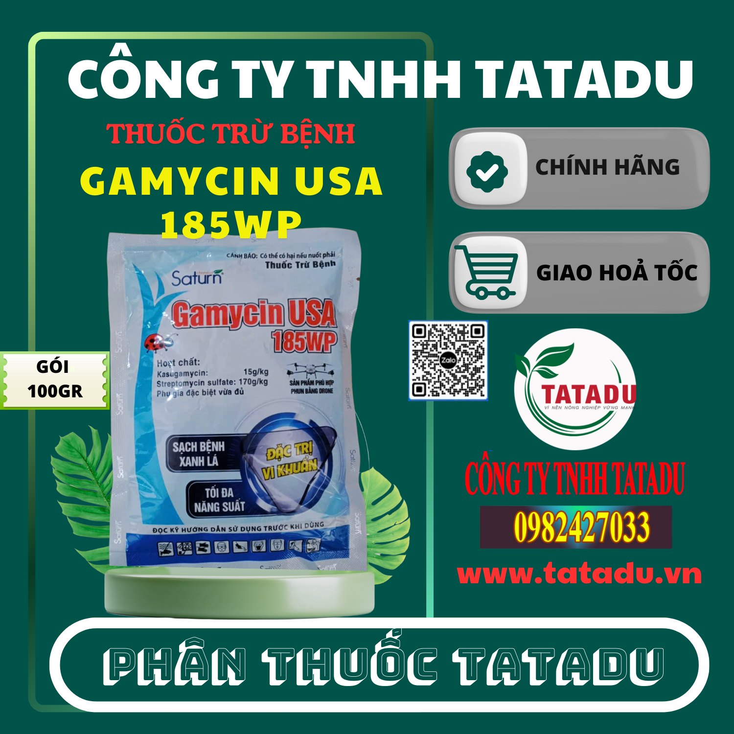 GAMYCIN USA 185WP MAU MOI SATURN