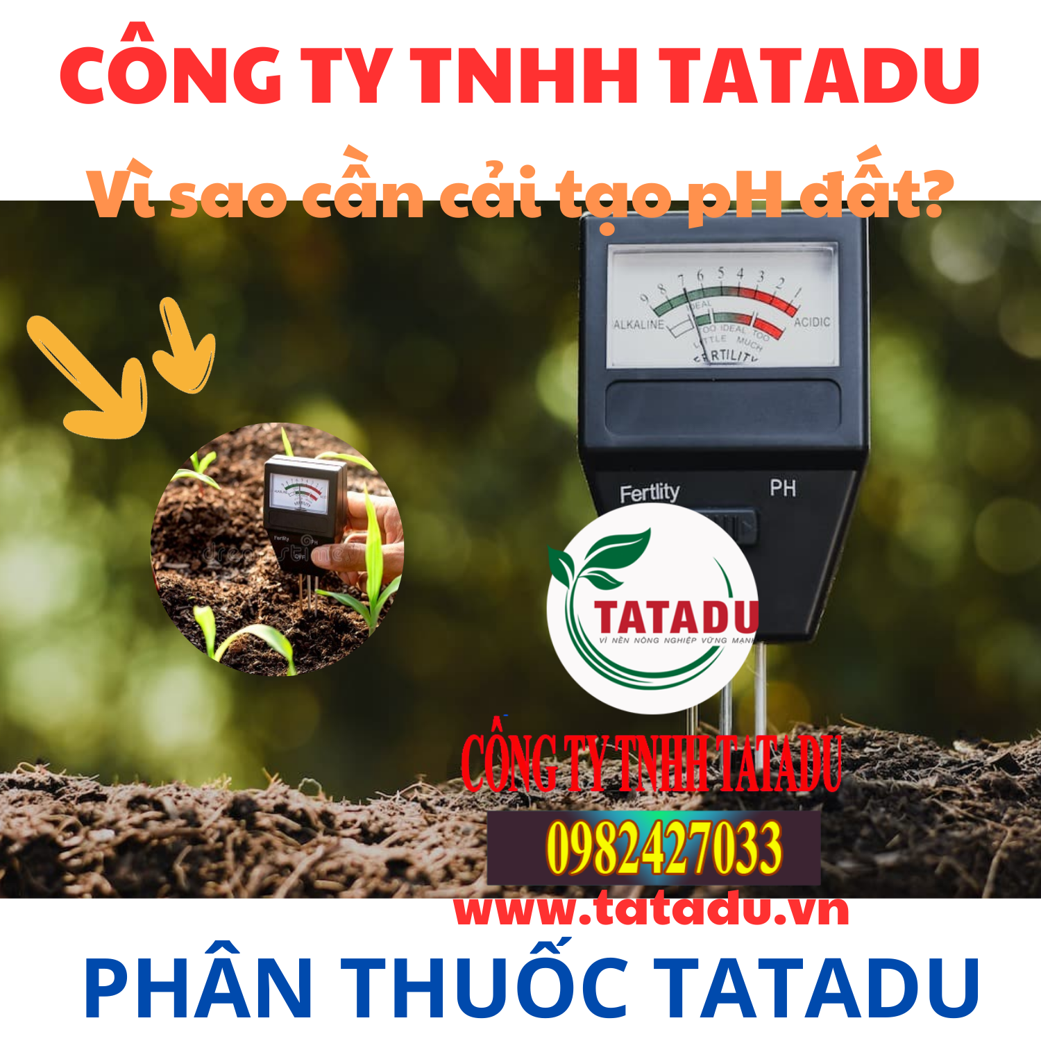 Vi sao can cai tao pH dat
