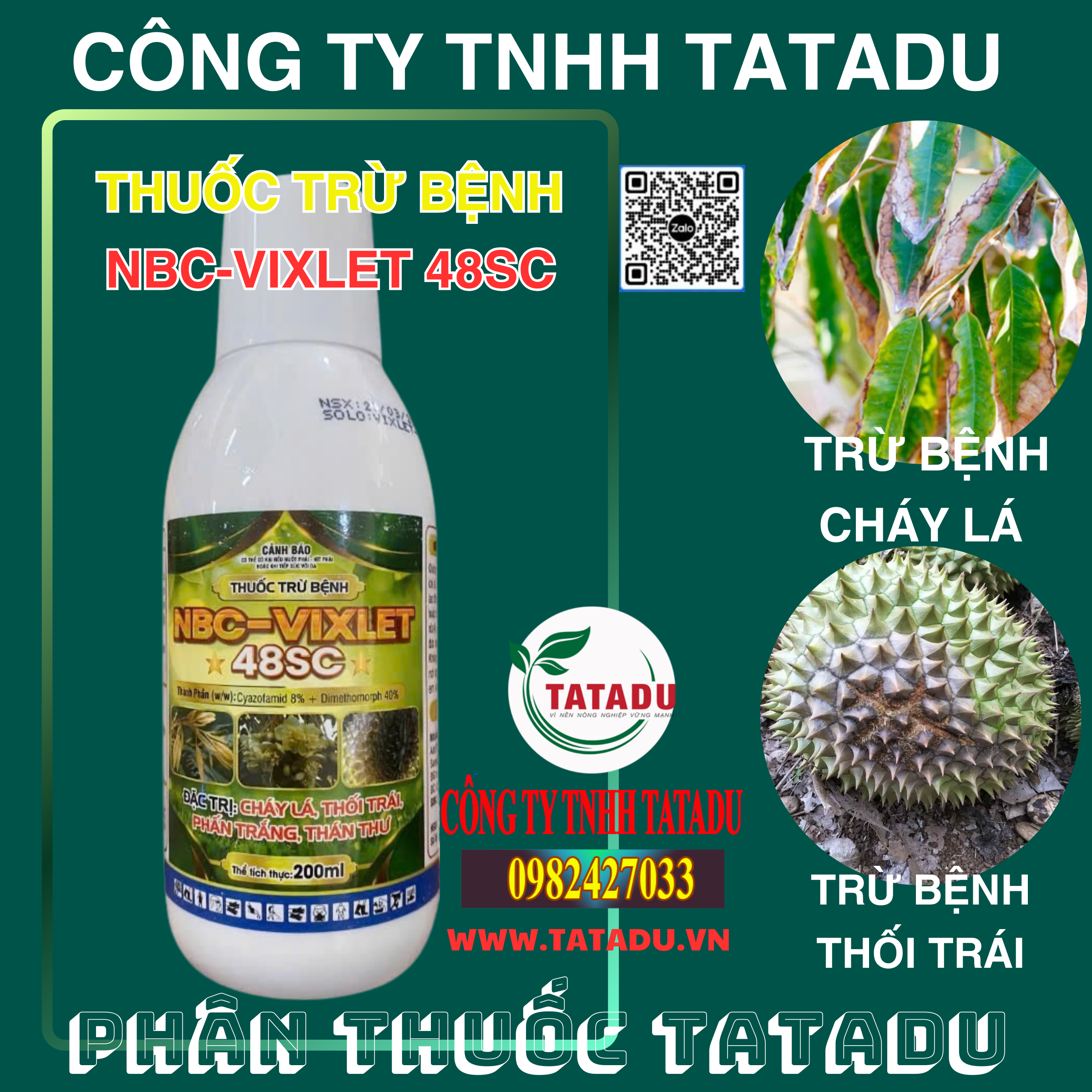 NBC VIXLET 48SC TRU BENH CHAY LA THOI TRAI NBC VIXLET 48SC TRU BENH CHAY LA THOI TRAI