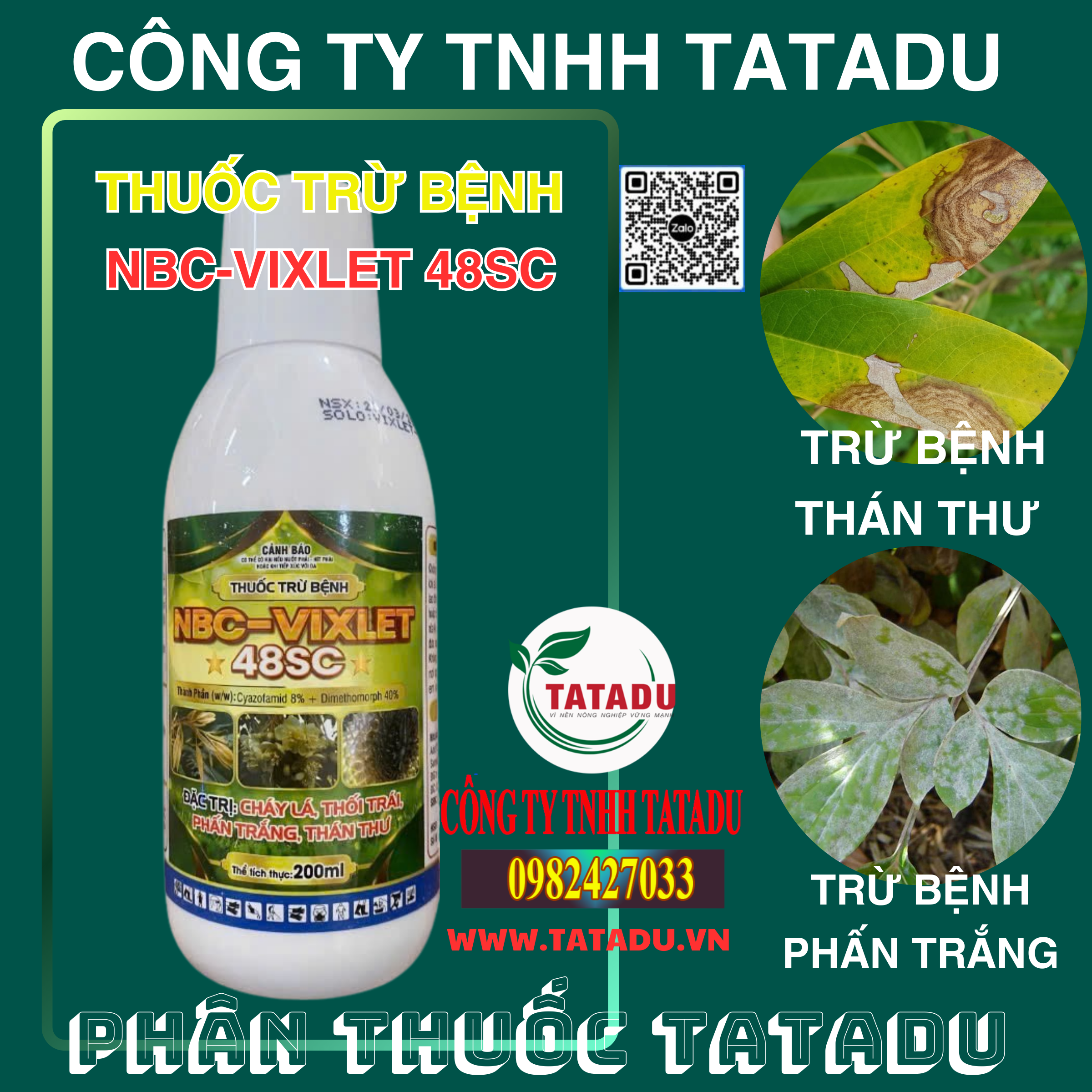 NBC VIXLET 48SC TRU BENH THAN THU PHAN TRANG NBC VIXLET 48SC TRU BENH THAN THU PHAN TRANG