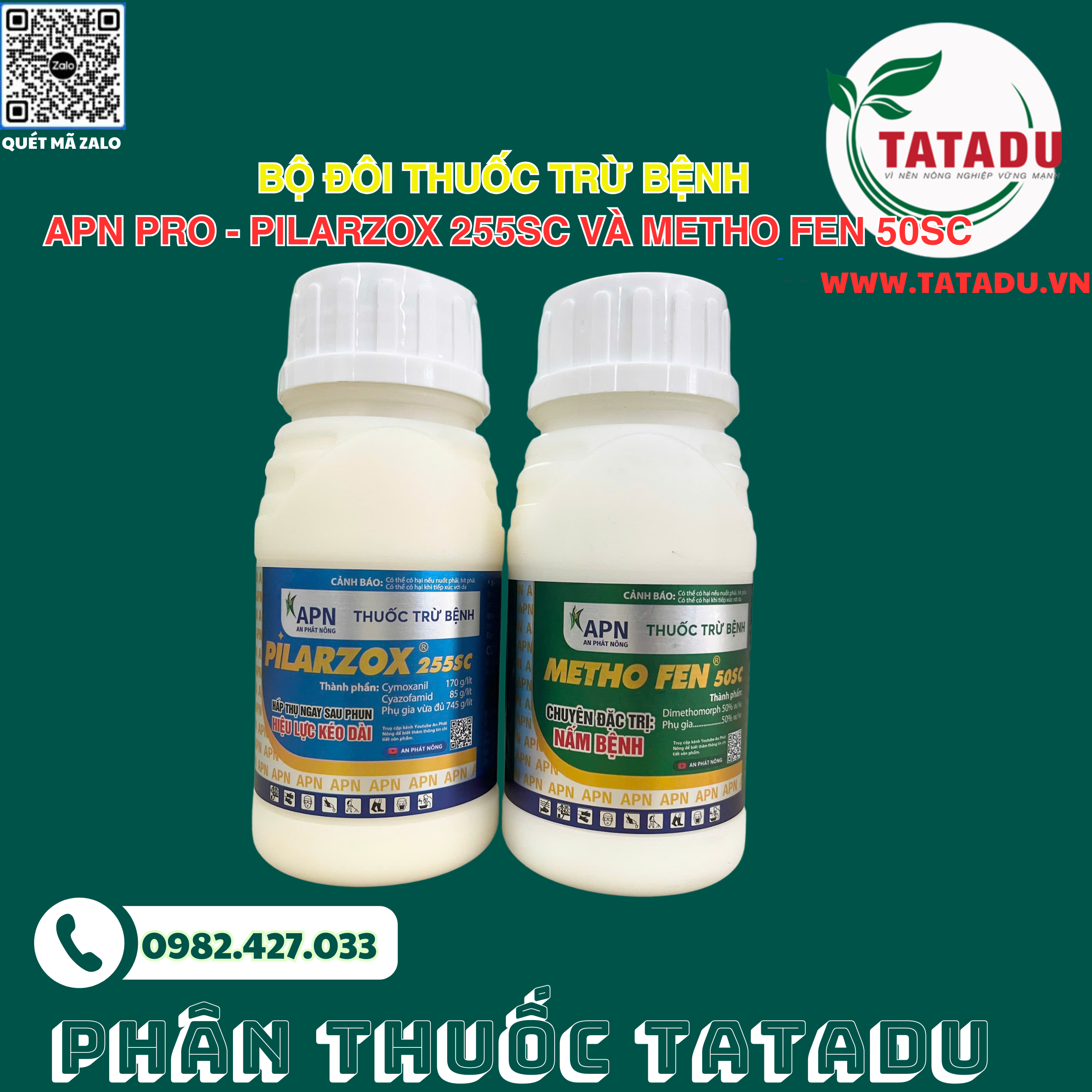 Bo doi thuoc tru benh APN PRO Pilarzox 255SC va Metho Fen 50SC Bo doi thuoc tru benh APN PRO Pilarzox 255SC va Metho Fen 50SC