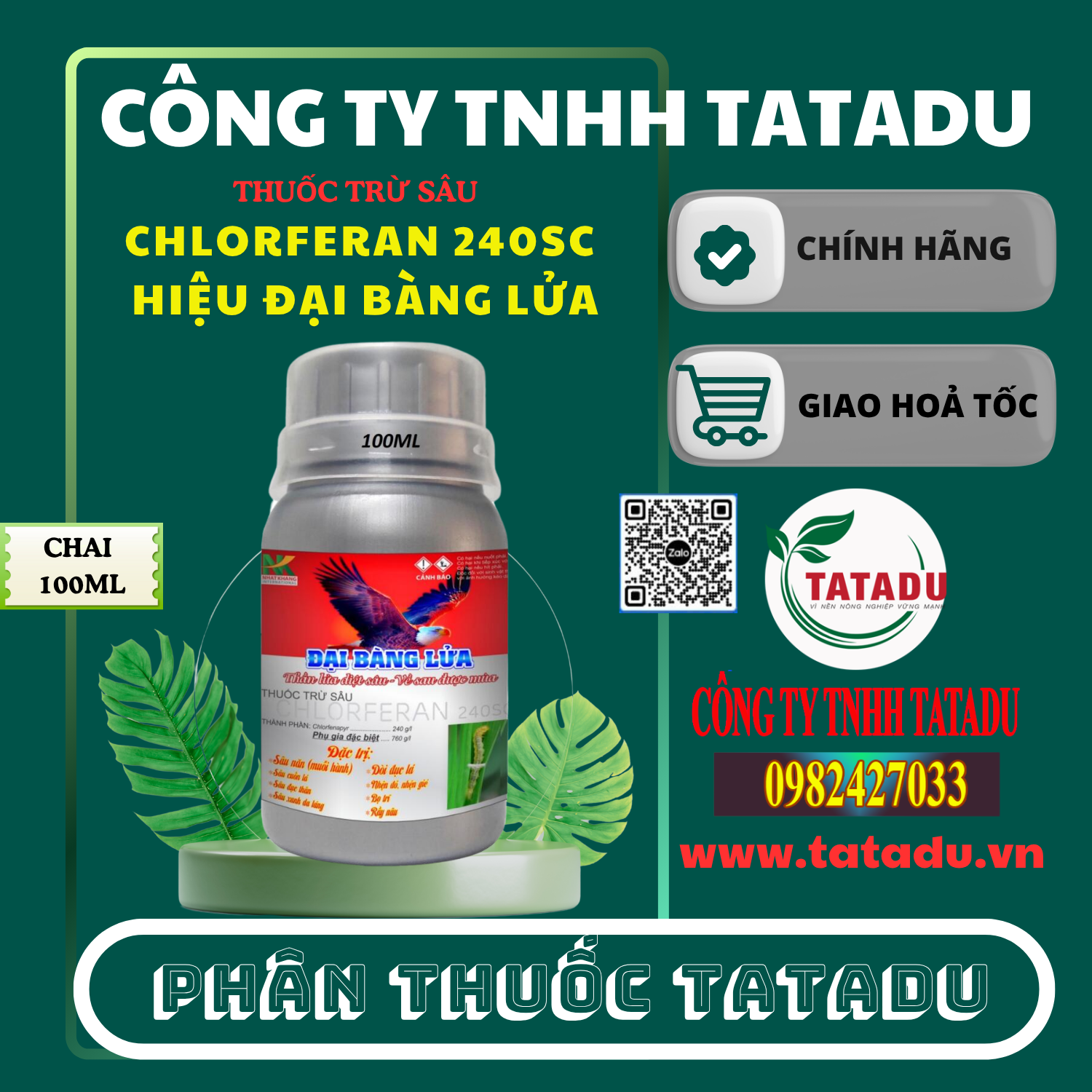 CHLORFERAN 240SC HIEU DAI BANG LUA