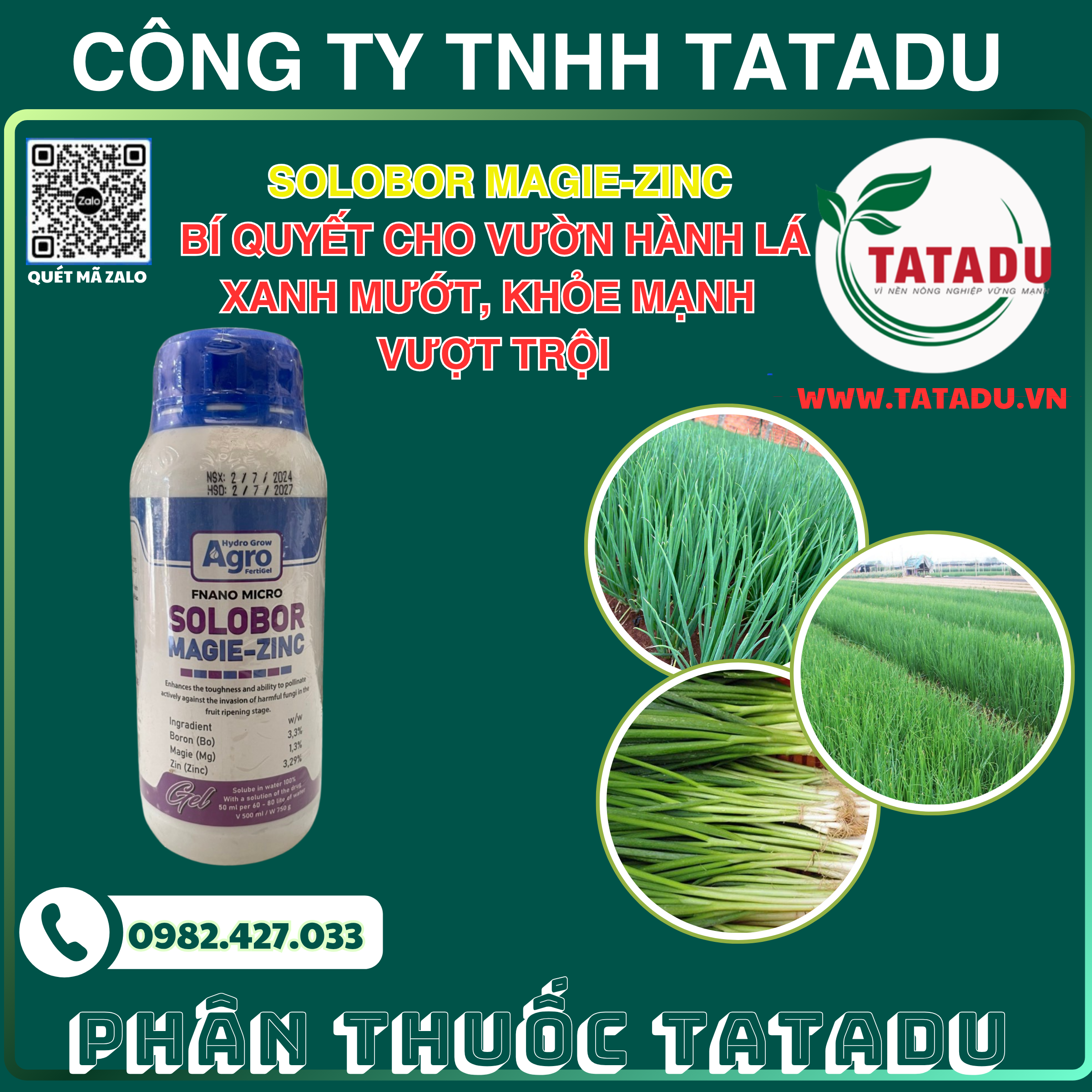 SOLOBOR MAGIE ZINC Bi Quyet Cho Vuon Hanh La Xanh Muot Khoe Manh Vuot Troi