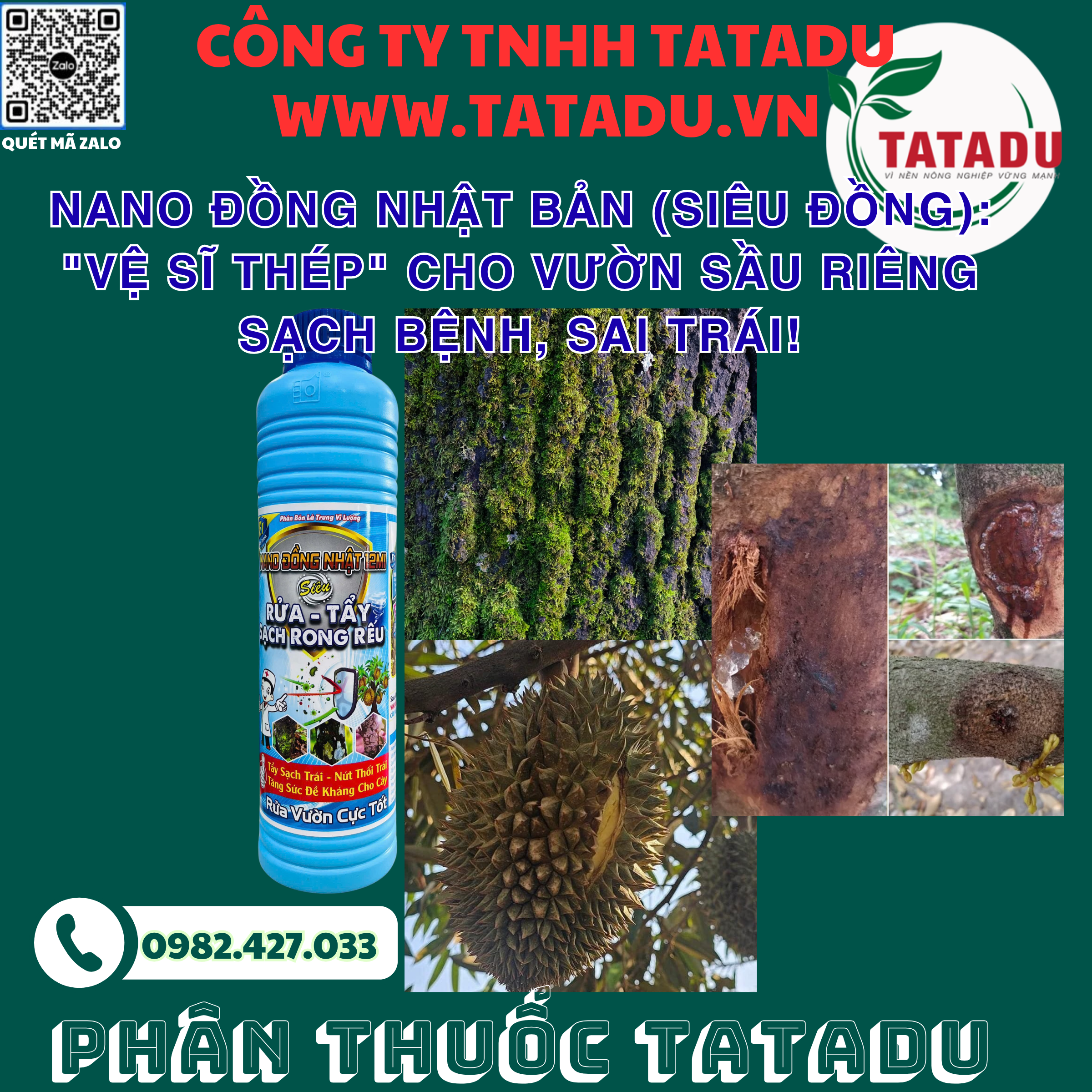 NANO DONG NHAT BAN SIEU DONG VE SI THEP CHO VUON SAU RIENG SACH BENH SAI TRAI