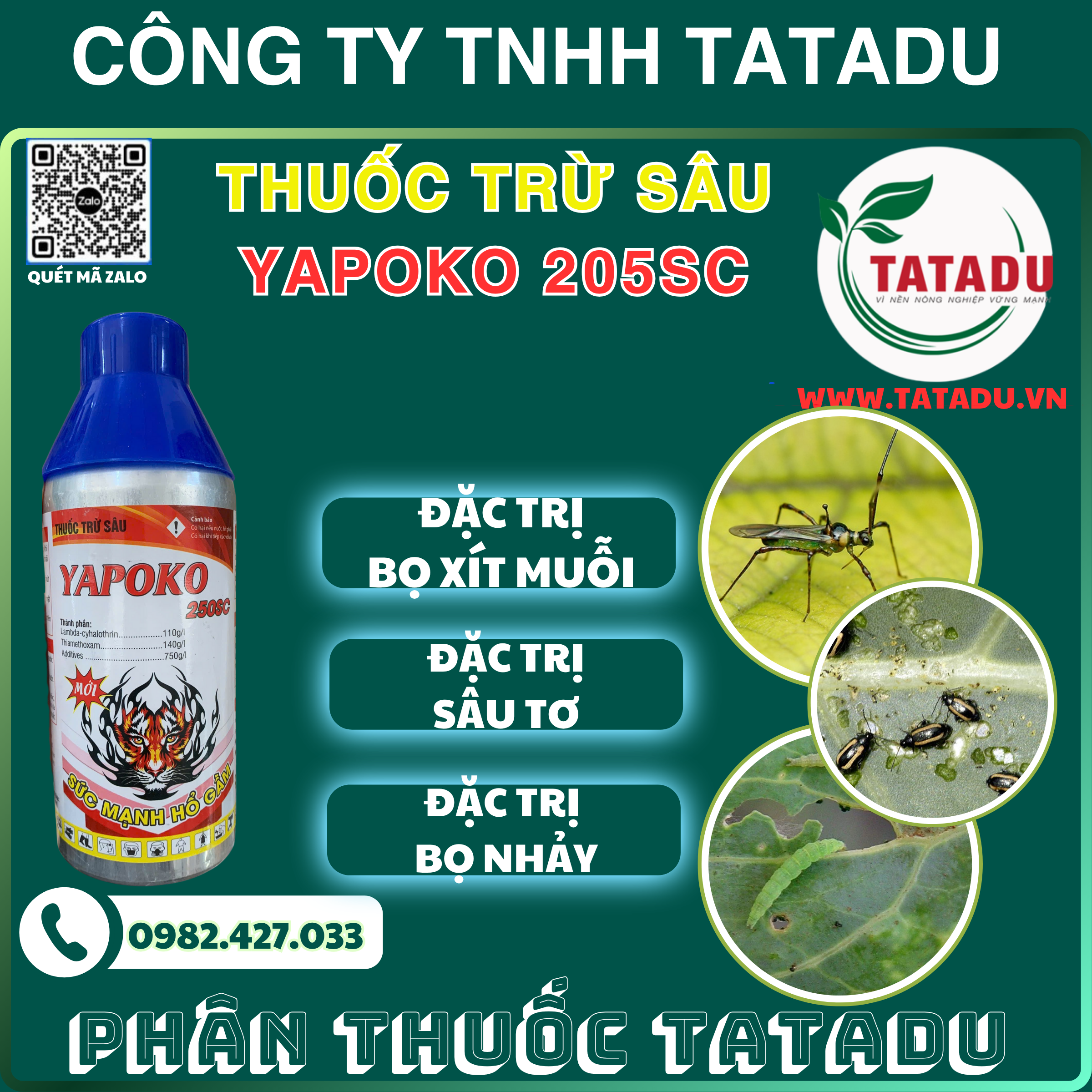 YAPOKO 205SC DAC TRI BO XIT MUOI SAU TO BO NHAY YAPOKO 205SC DAC TRI BO XIT MUOI SAU TO BO NHAY