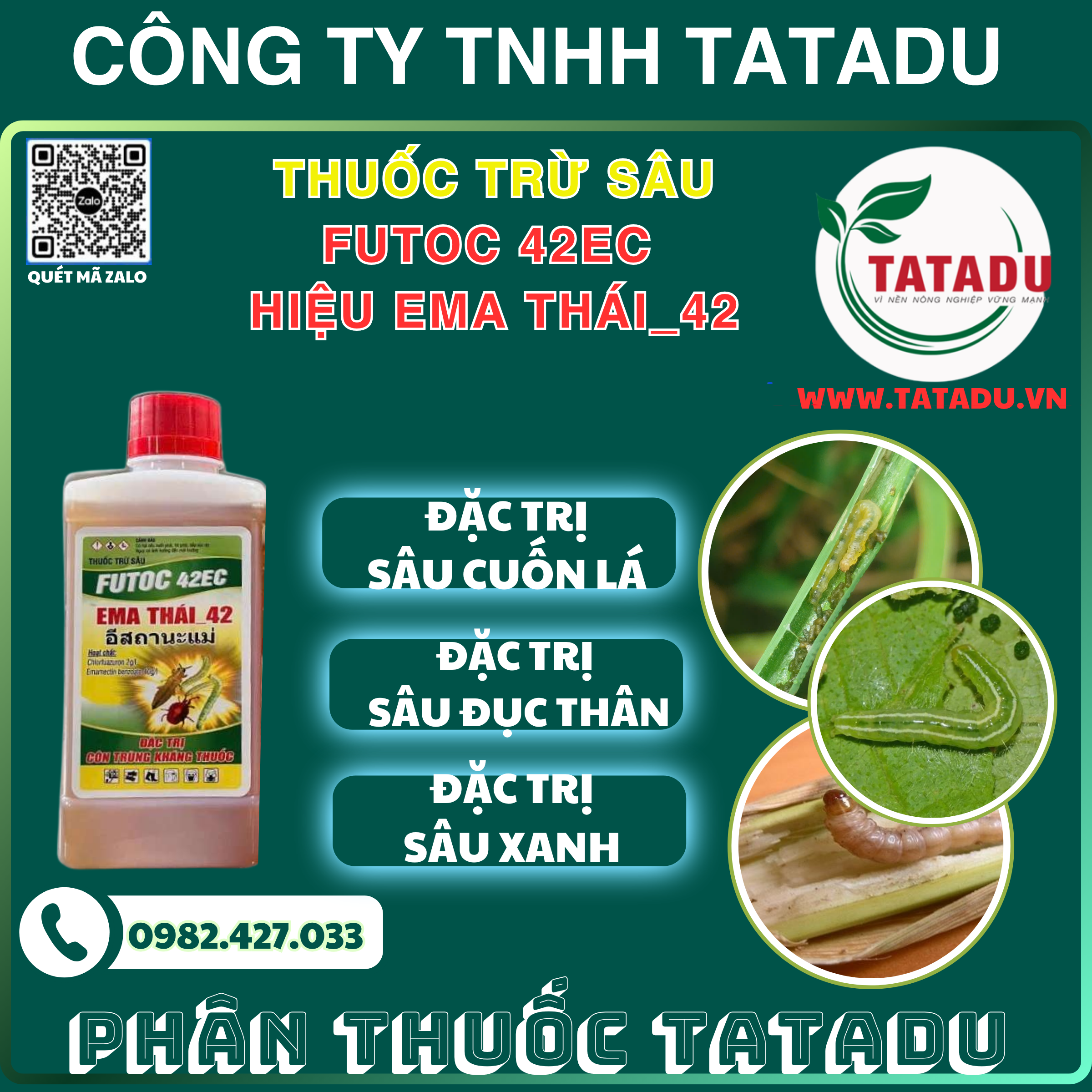 FUTOC 42EC HIEU EMA THAI 42 DAC TRI SAU CUON LA SAU DUC THAN SAU XANH FUTOC 42EC HIEU EMA THAI 42 DAC TRI SAU CUON LA SAU DUC THAN SAU XANH