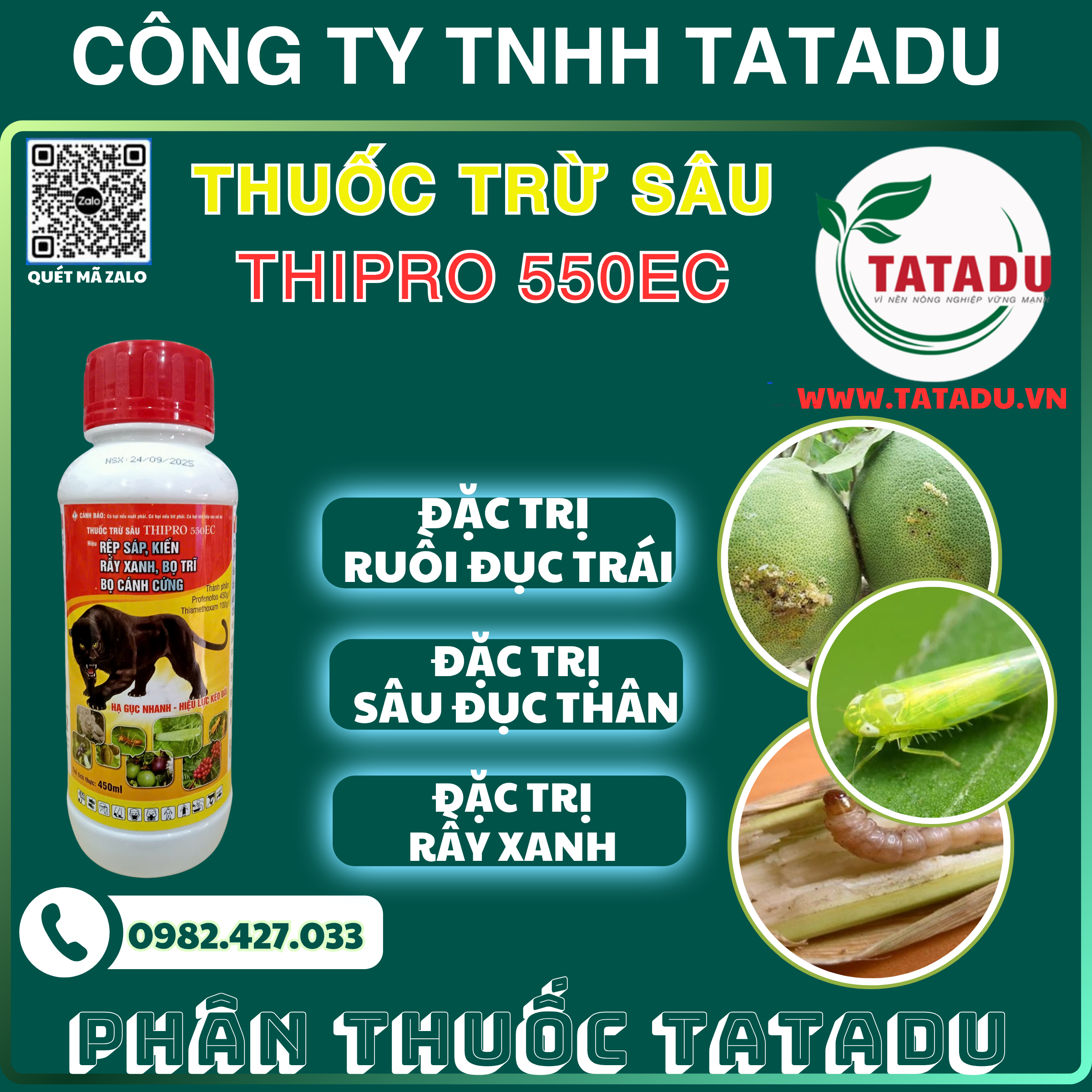 THIPRO 550EC NONG TIN AG DAC TRI RUOI DUC TRAI SAU DUC THAN RAY XANH THIPRO 550EC NONG TIN AG DAC TRI RUOI DUC TRAI SAU DUC THAN RAY XANH
