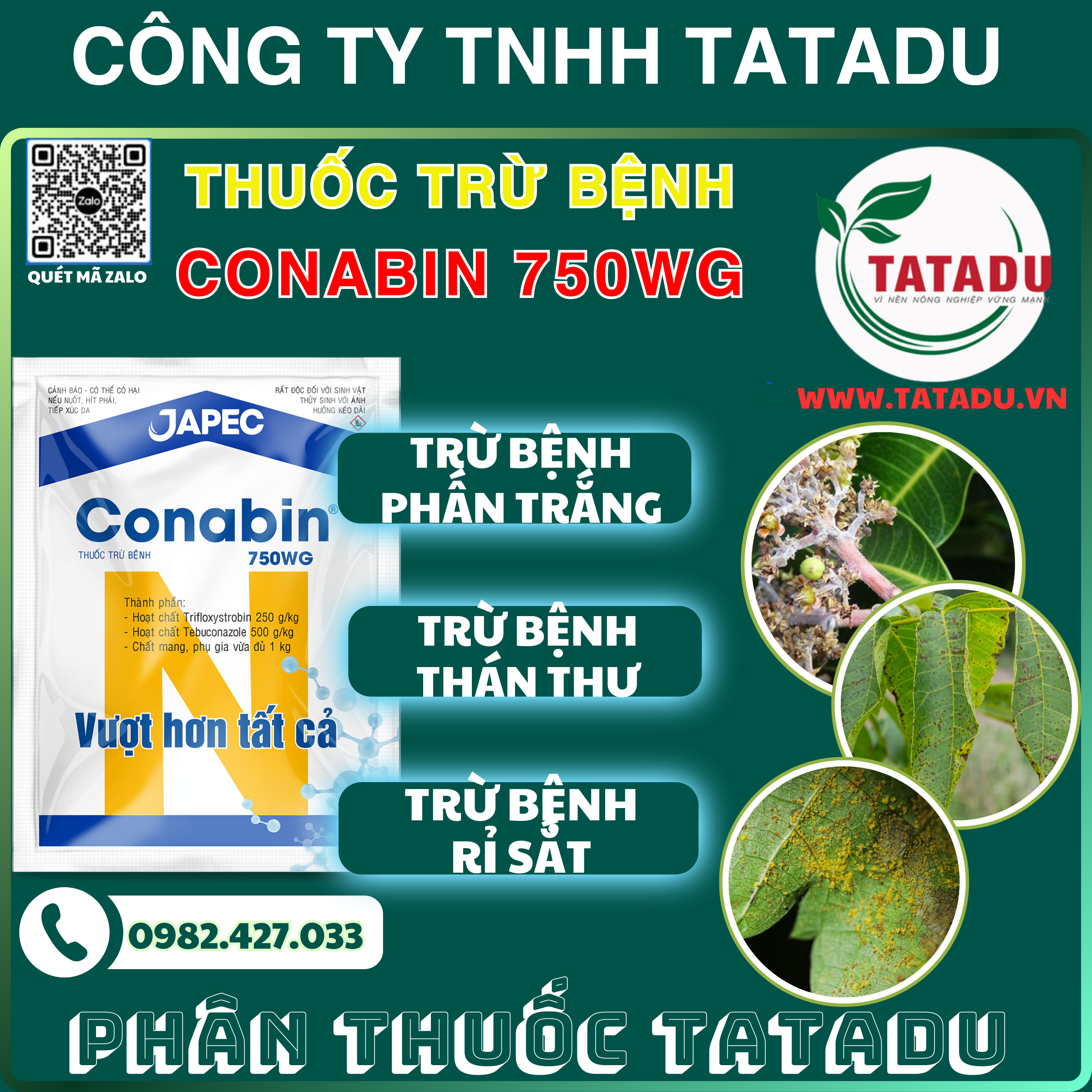 CONABIN 750WG TRU BENH PHAN TRANG THAN THU RI SAT CONABIN 750WG TRU BENH PHAN TRANG THAN THU RI SAT