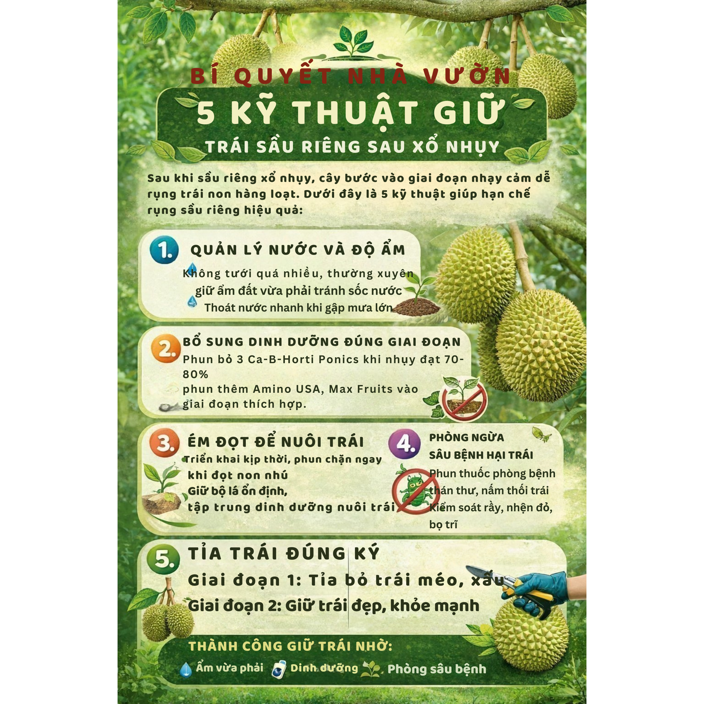 5 KY THUAT GIU TRAI SAU RIENG SAU XO NHUY 1