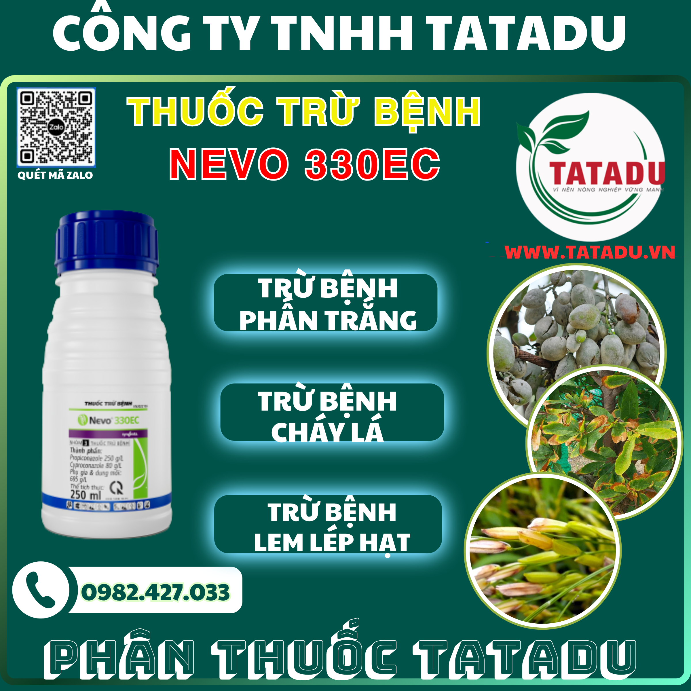 NEVO 330EC DAC TRI BENH PHAN TRANG CHAY LA LEM LEP HAT NEVO 330EC DAC TRI BENH PHAN TRANG CHAY LA LEM LEP HAT