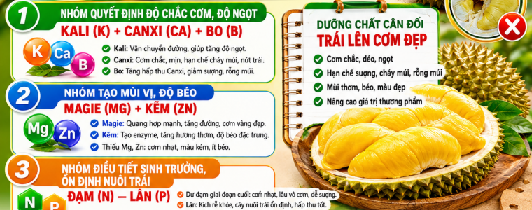 SAI LẦM LỚN KHIẾN SẦU RIÊNG BÓN KALI VẪN BỊ SƯỢNG, KHÔNG LÊN CƠM