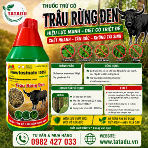 TRÂU RỪNG ĐEN THUỐC TRỪ CỎ NEWFOSINATE 150SL 