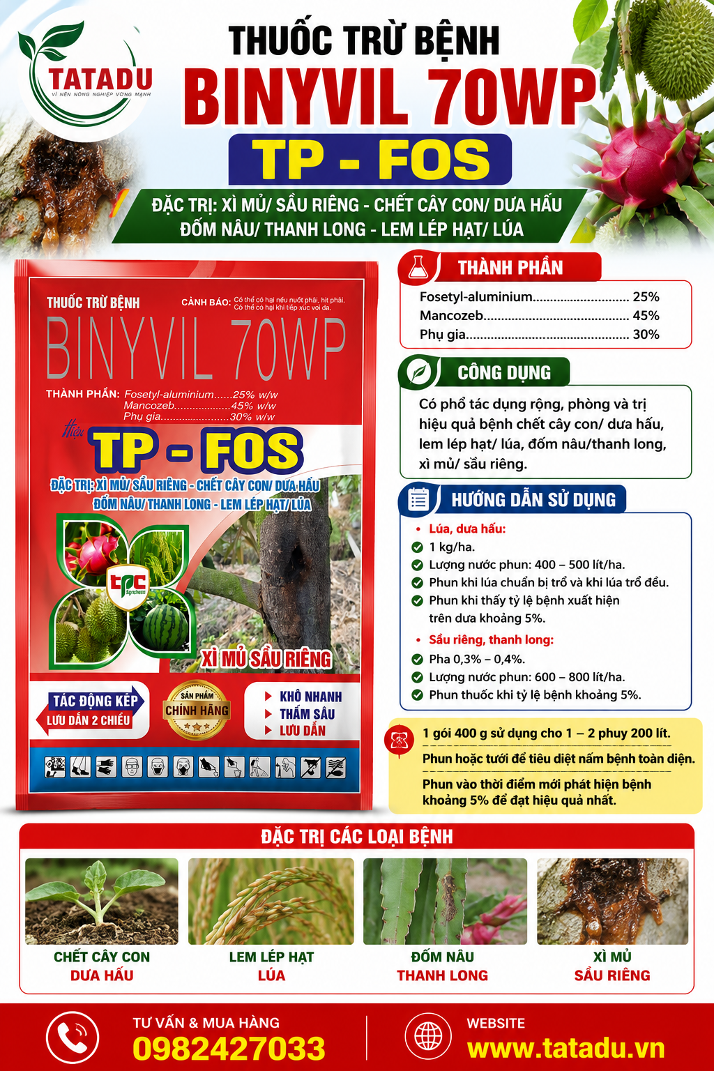 BINYVIL 70WP HIEU TP FOS BINYVIL 70WP HIEU TP FOS